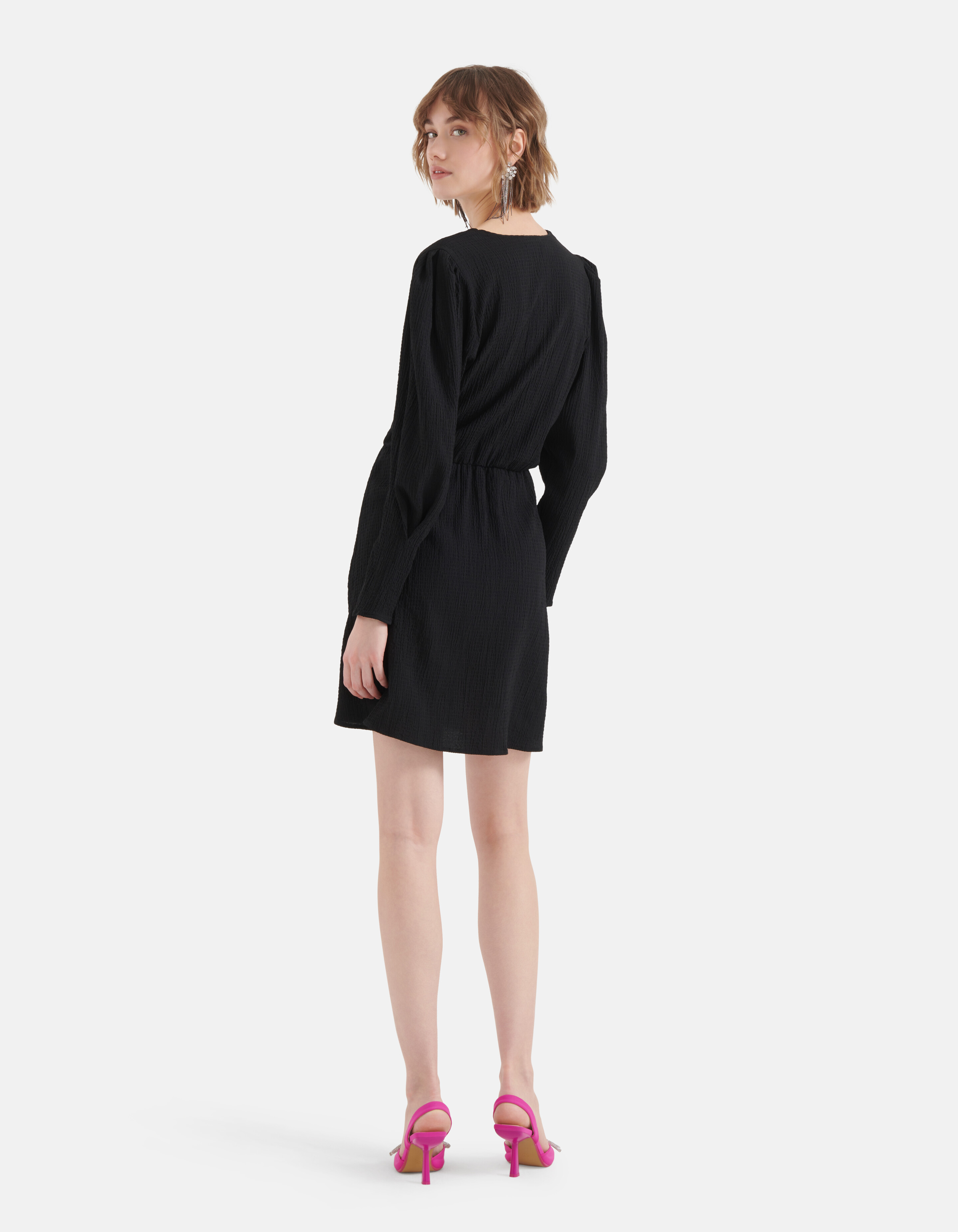 Crinkle Kleid Schwarz SHOEBY WOMEN