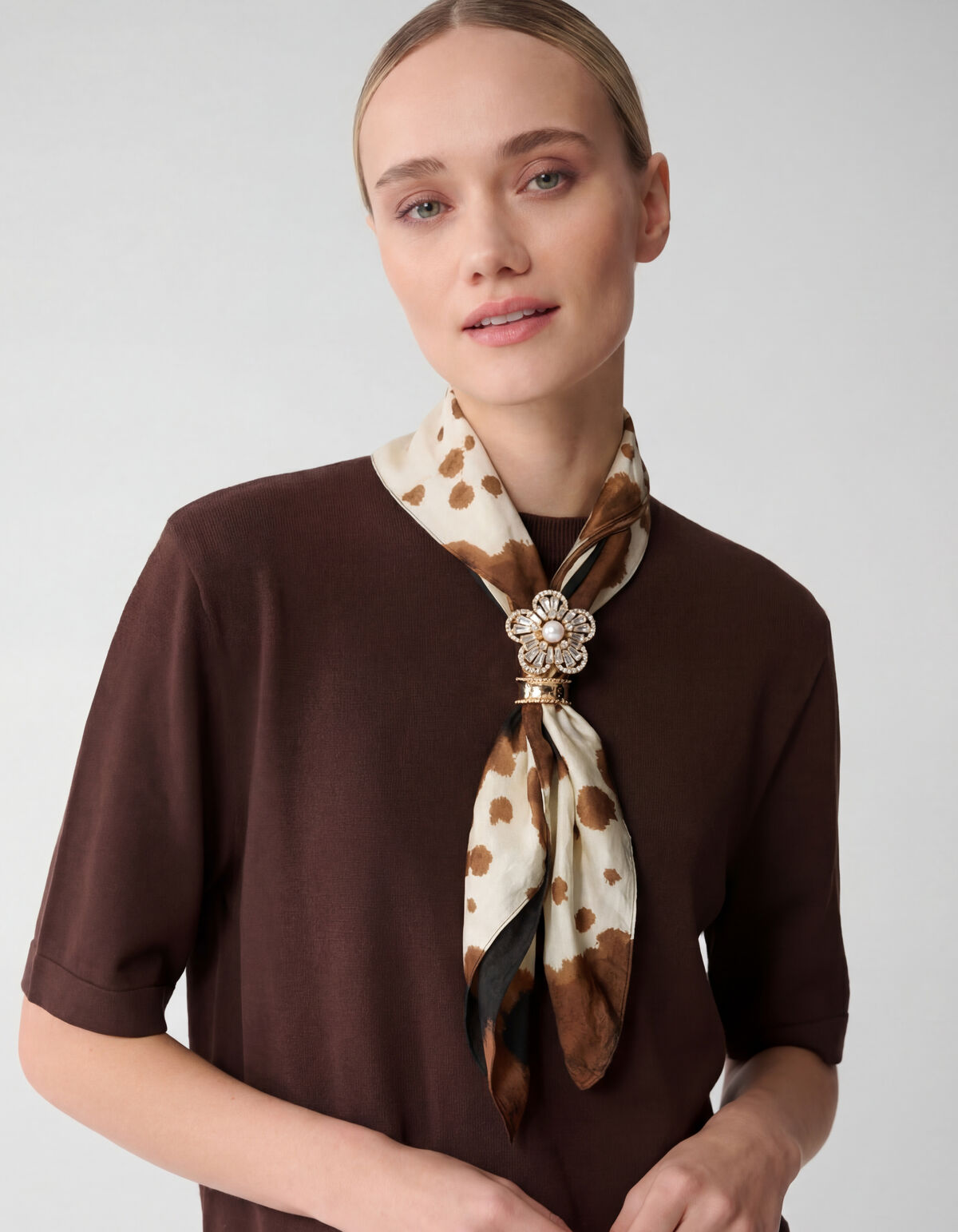 Strass-Schal-Anh&auml;nger-Set Gold SHOEBY ACCESSOIRES