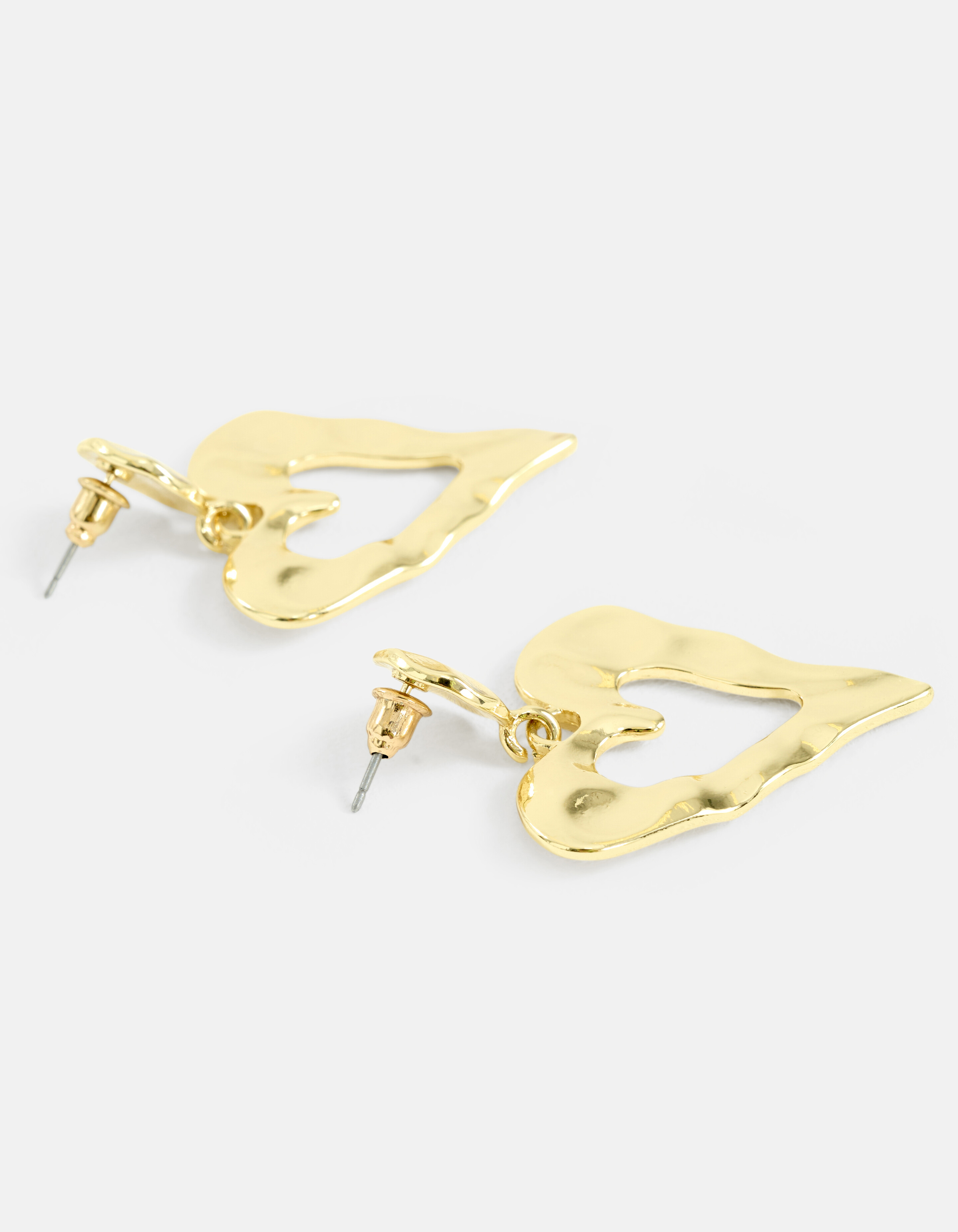 Herz-Ohrringe Gold SHOEBY ACCESSOIRES