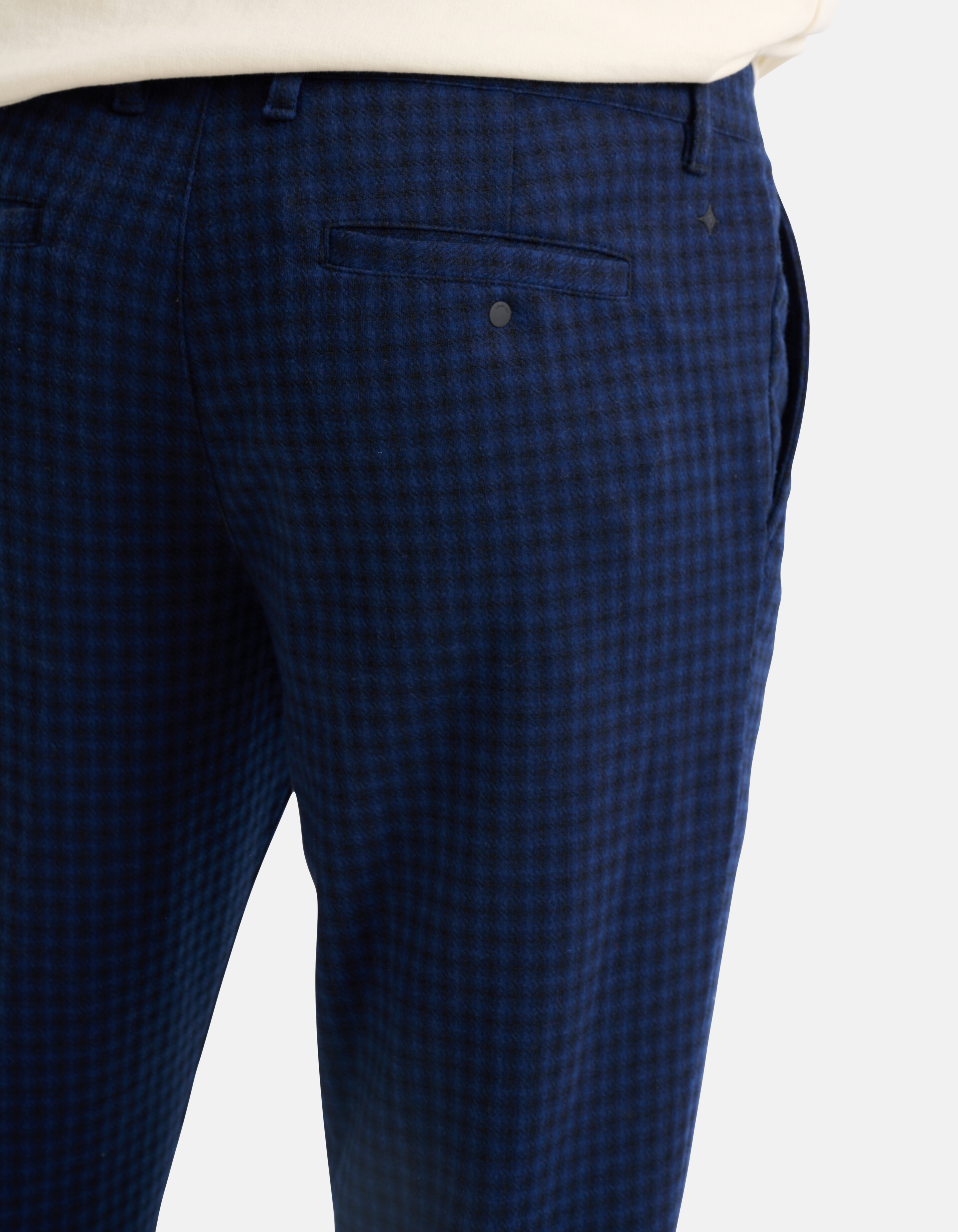 Karo-Hose Dunkelblau SHOEBY MEN