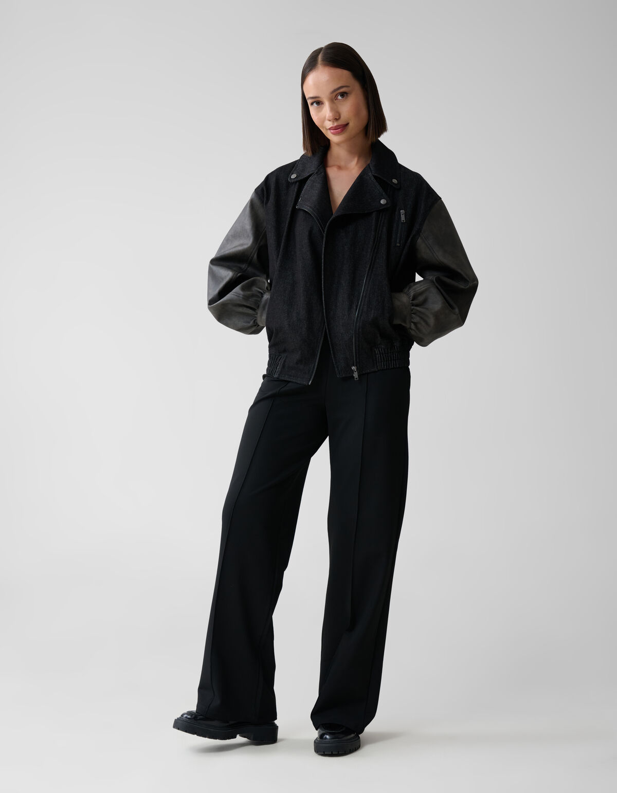Denim Bomber Schwarz SHOEBY WOMEN