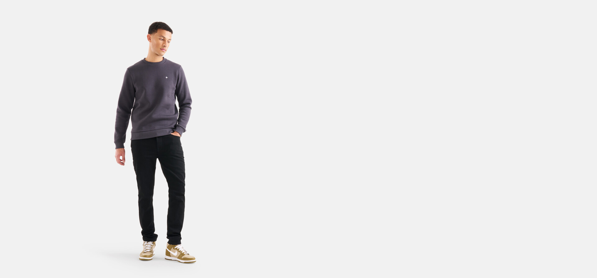 Slim Fit Jeans Schwarz L32 SHOEBY MEN