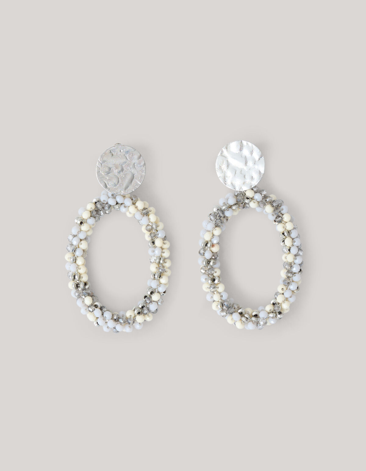 Multi Perlen Ohrringe Silber SHOEBY ACCESSOIRES