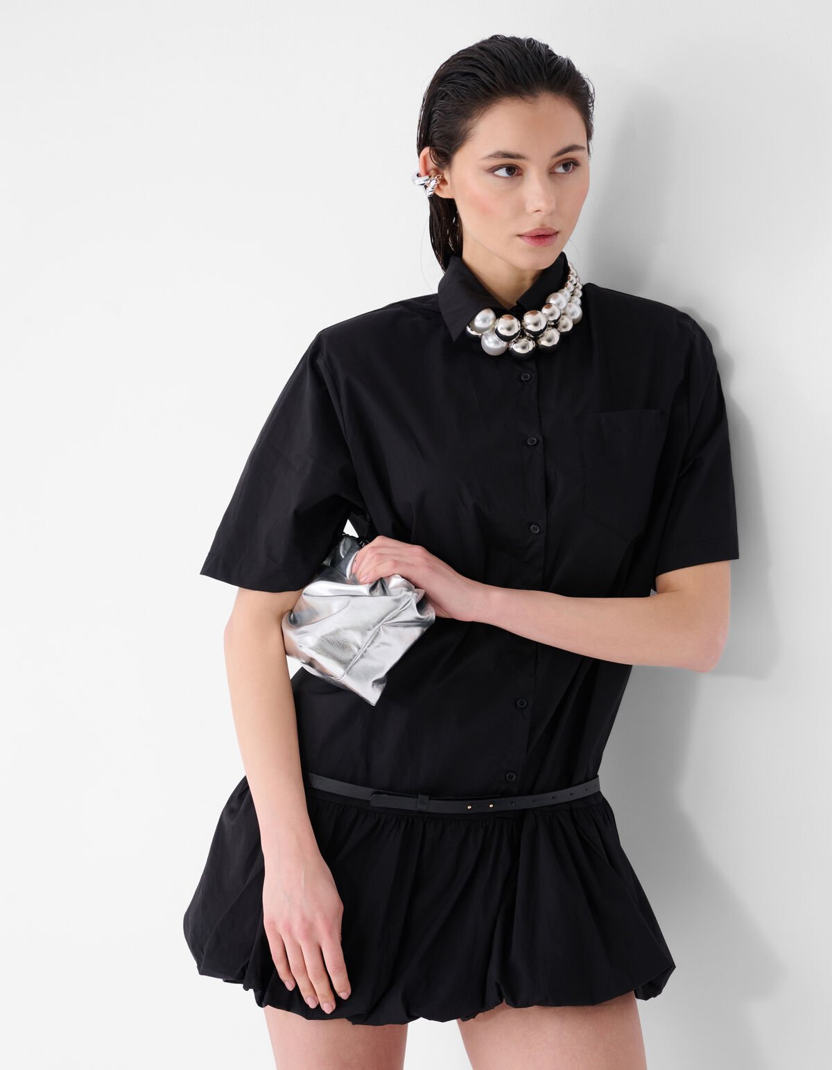 Oversized Ballon Mini Kleid Schwarz SHOEBY WOMEN