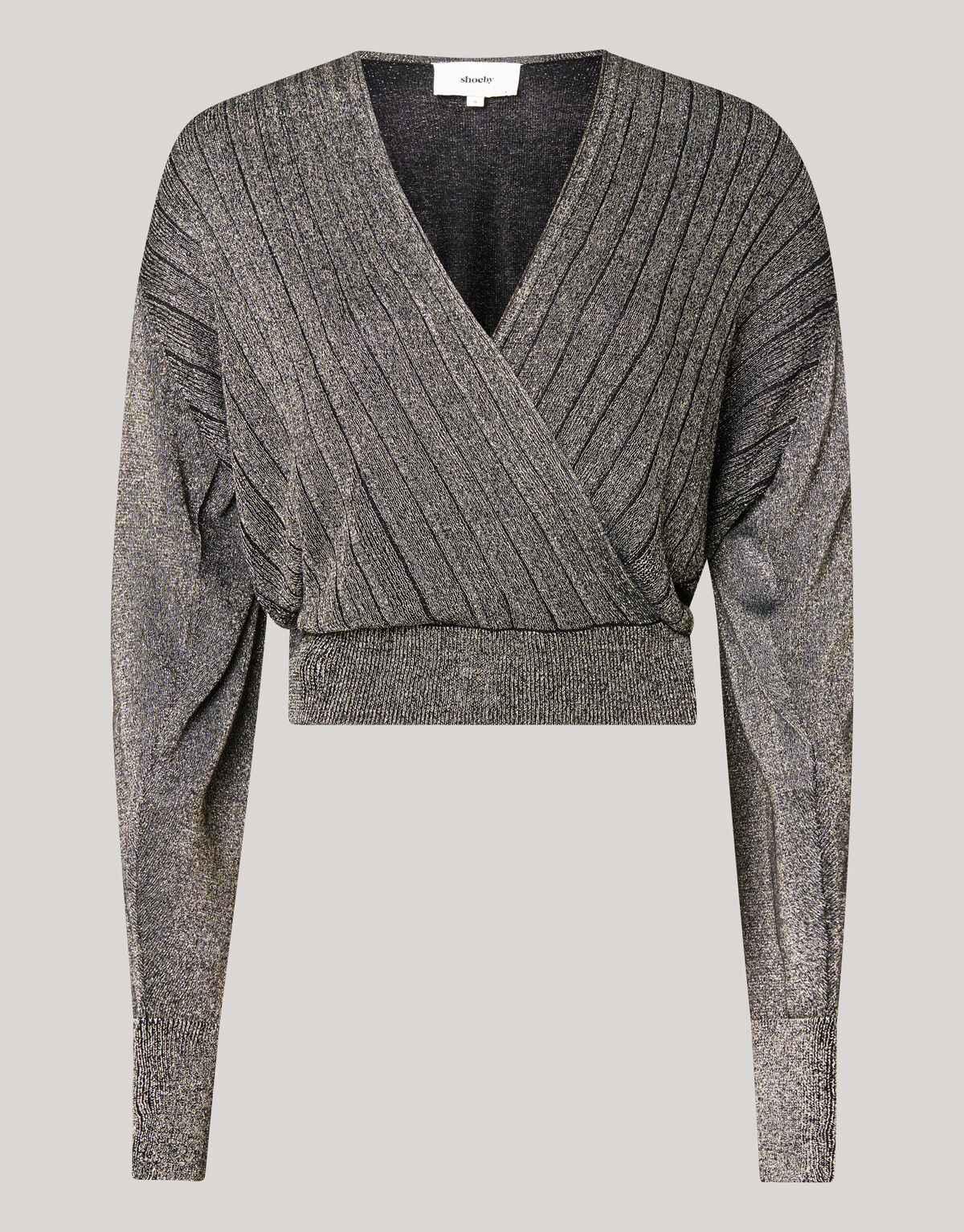 Glitzer Revers Pullover Gold SHOEBY WOMEN