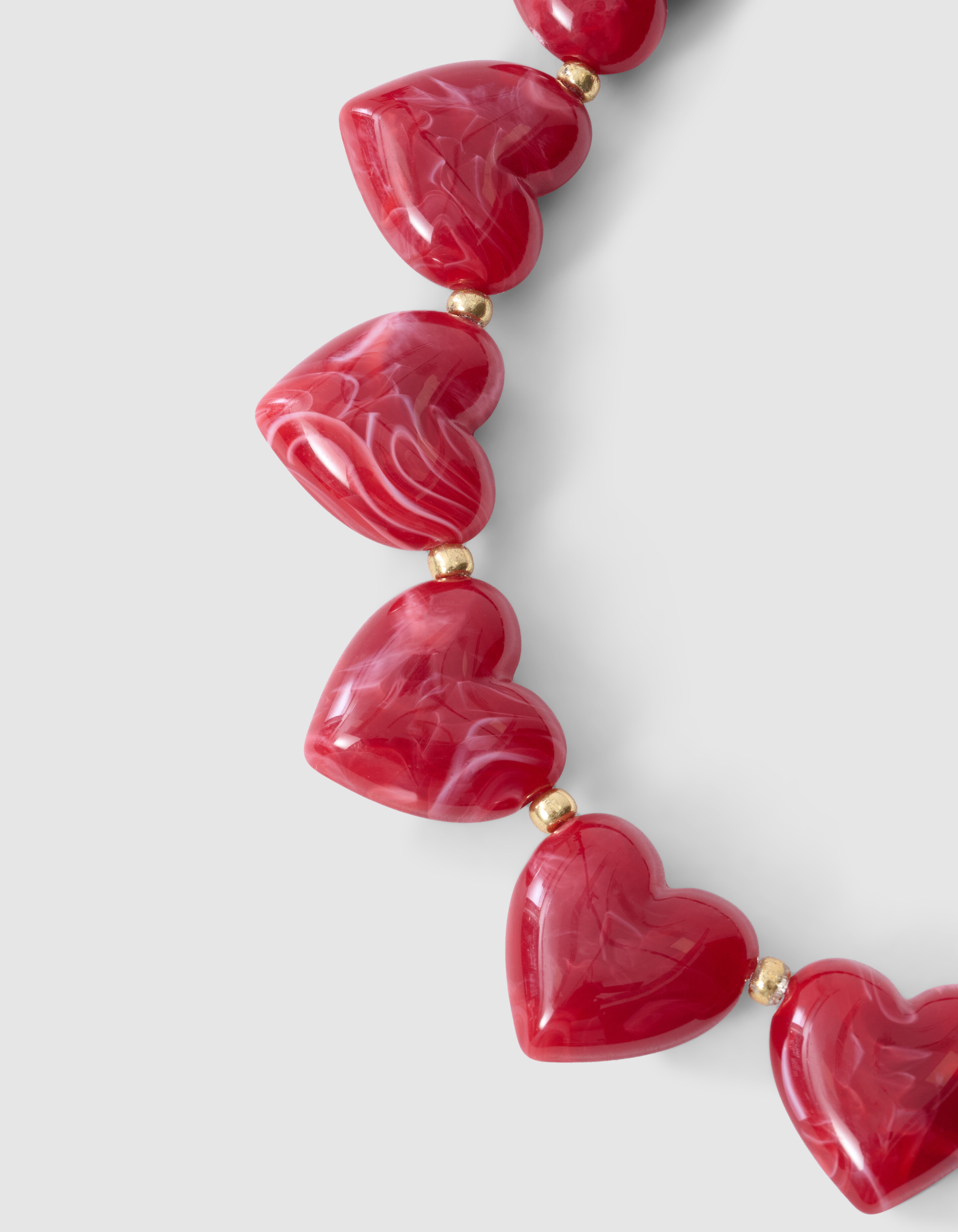 Herzkette, Dunkelrot SHOEBY ACCESSOIRES