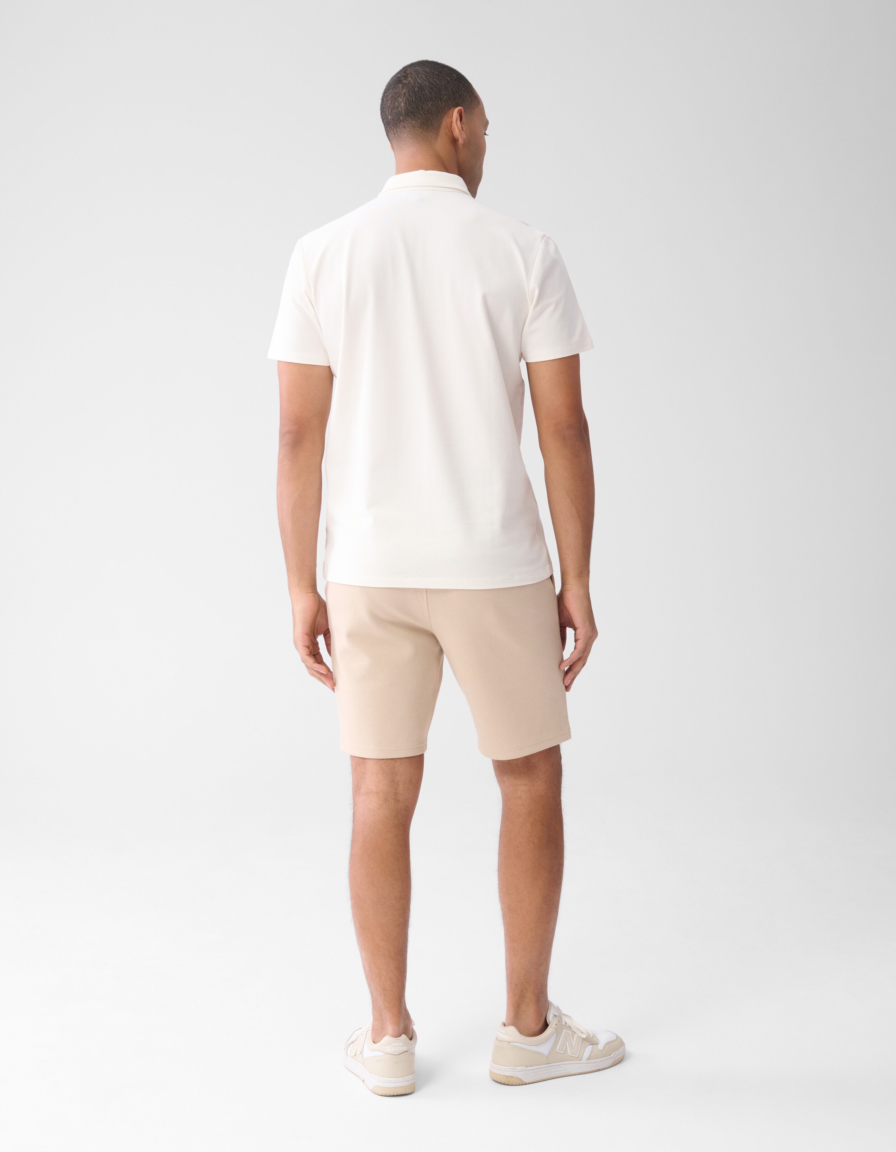 Jersey Polo Off White SHOEBY MEN