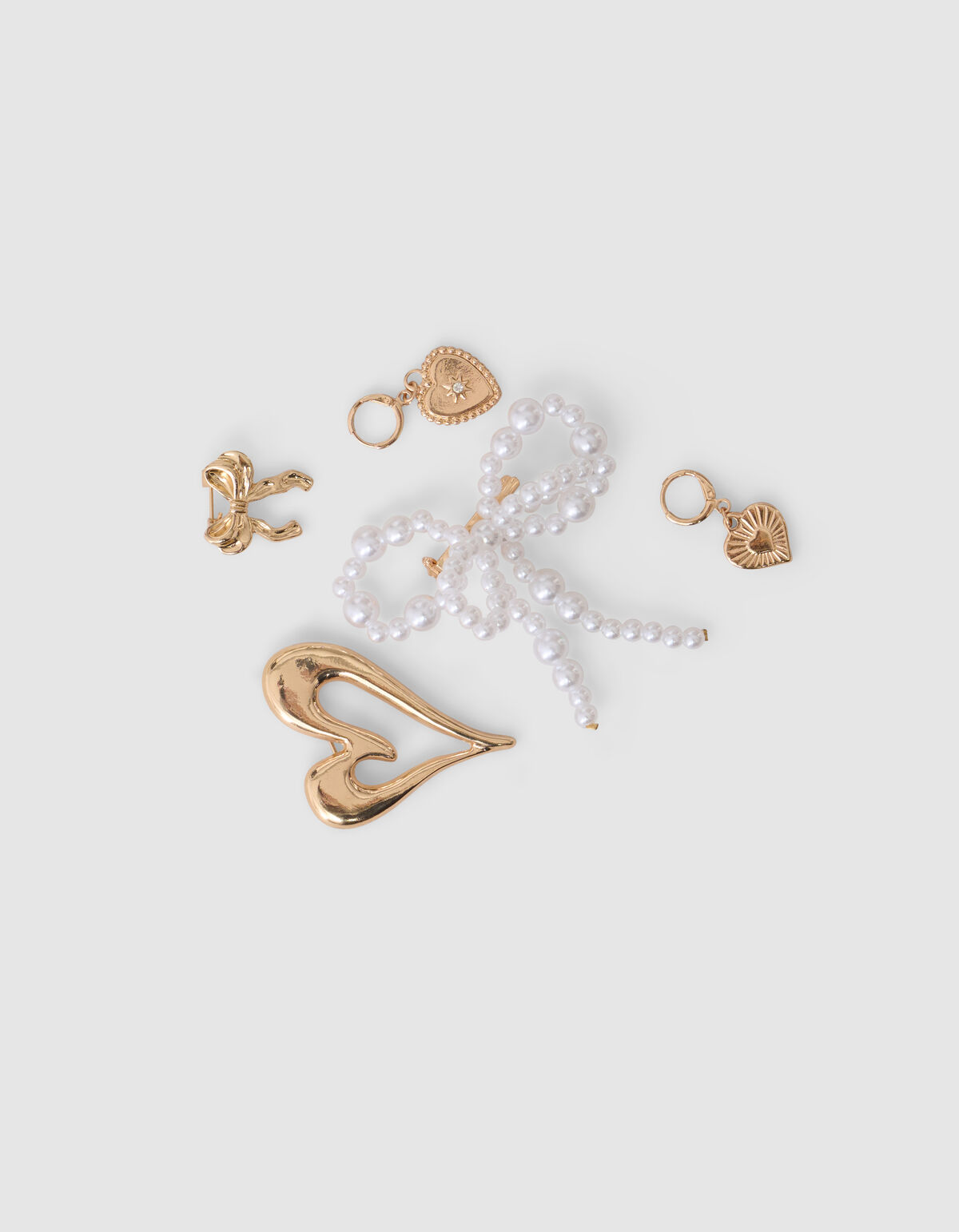 Schleifen-Schuhanh&auml;nger Gold SHOEBY ACCESSOIRES