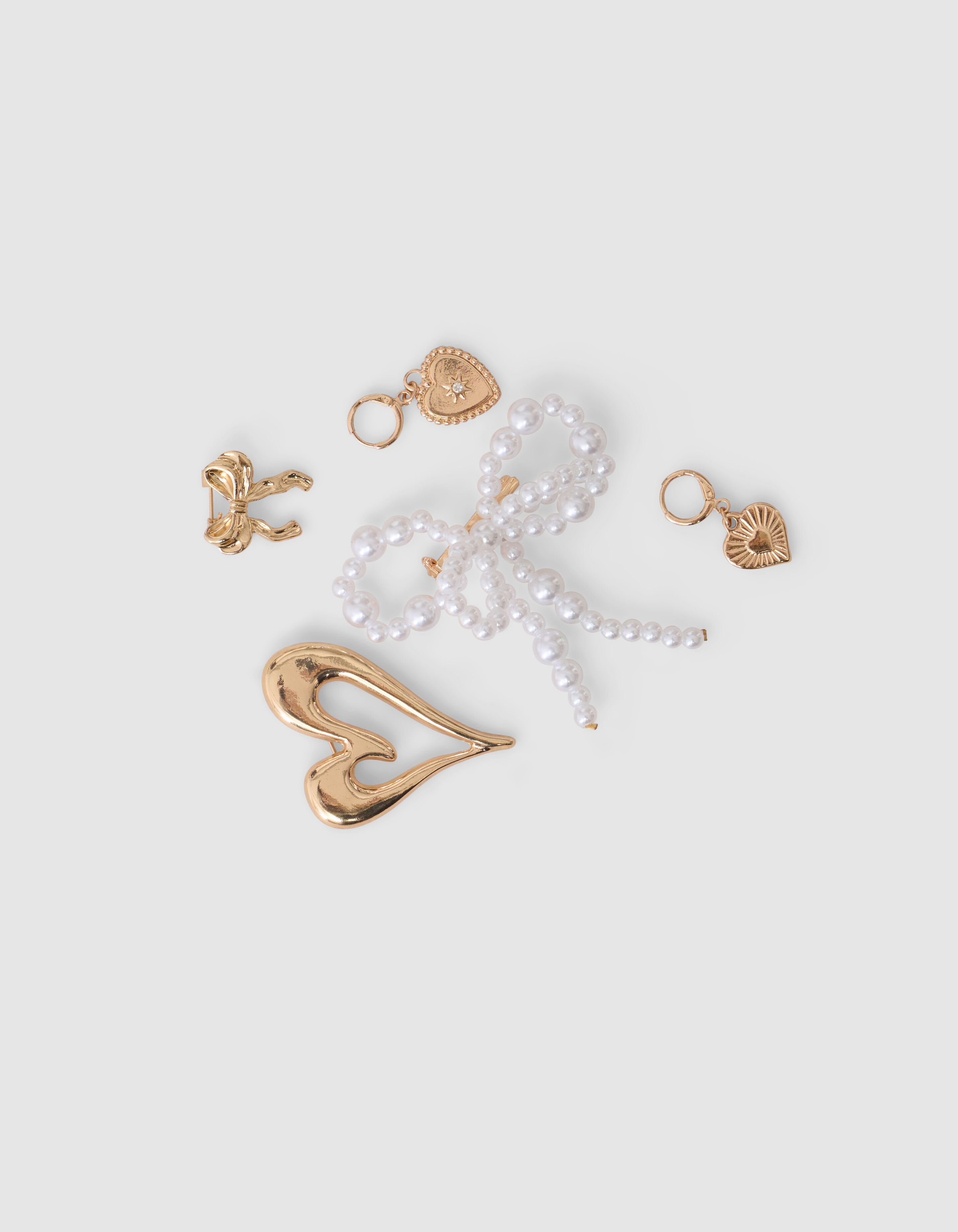 Schleifen-Schuhanh&auml;nger Gold SHOEBY ACCESSOIRES