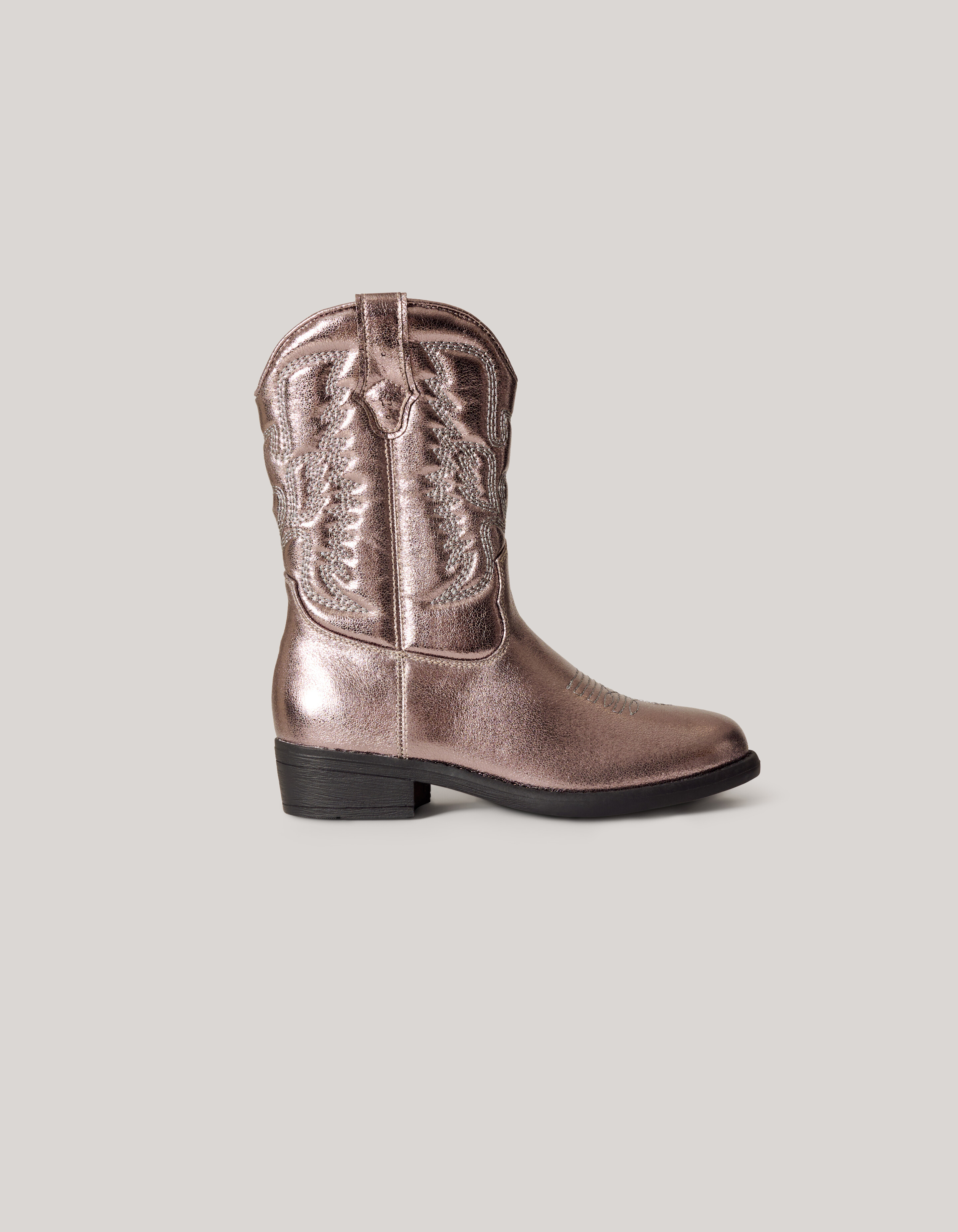 Metallische Cowboystiefel Gold SCHOENEN SHOEBY