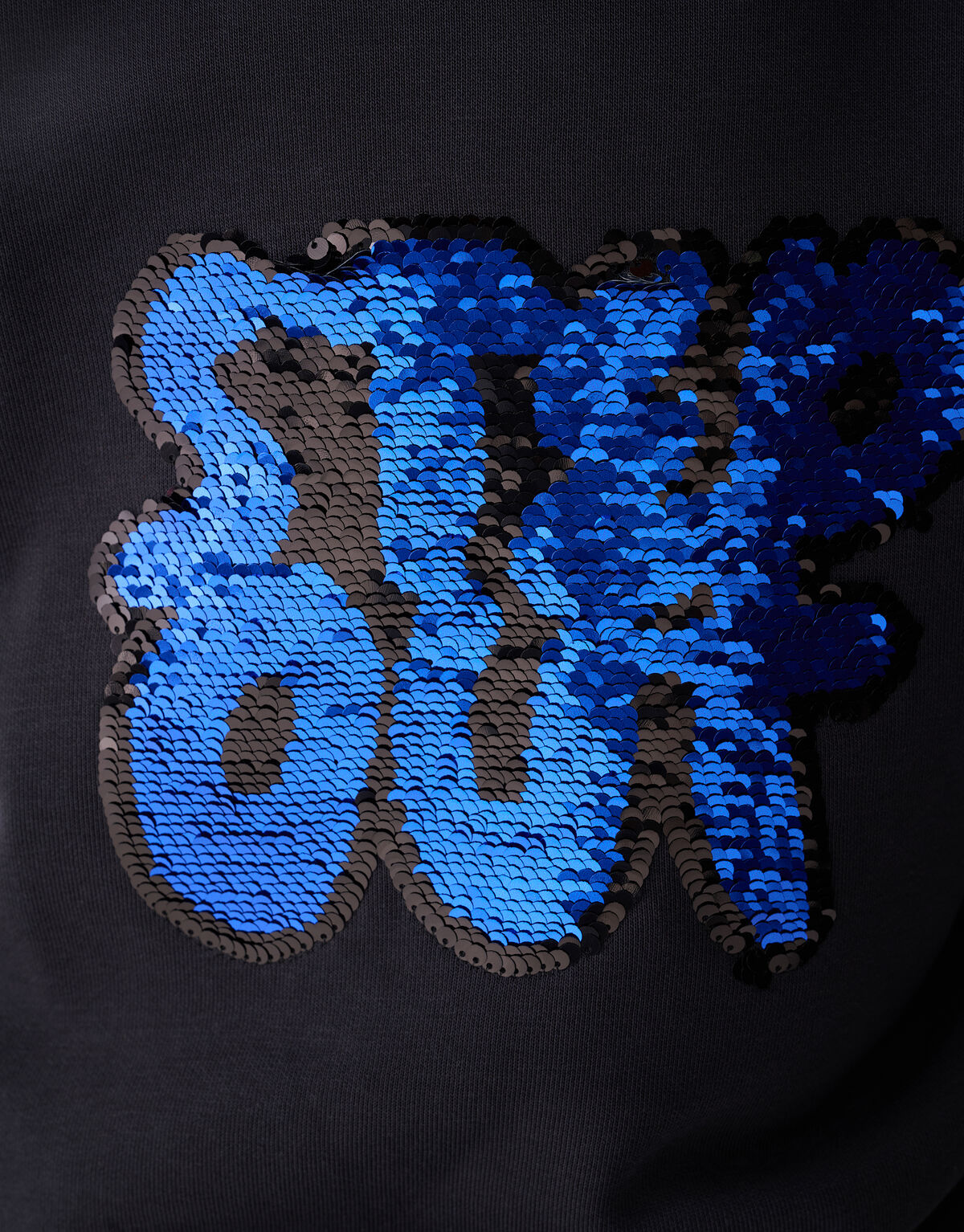 Zwei-Wege-Paillettenpullover Dunkelgrau SHOEBY BOYS