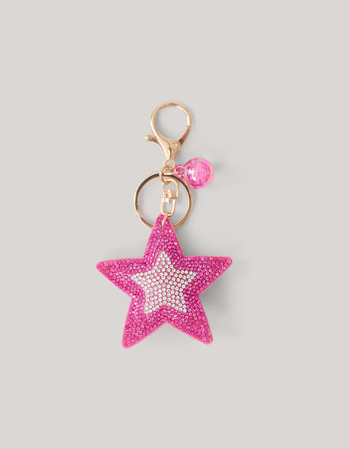 Strass Stern Schlüsselanhänger Rosa SHOEBY ACCESSOIRES