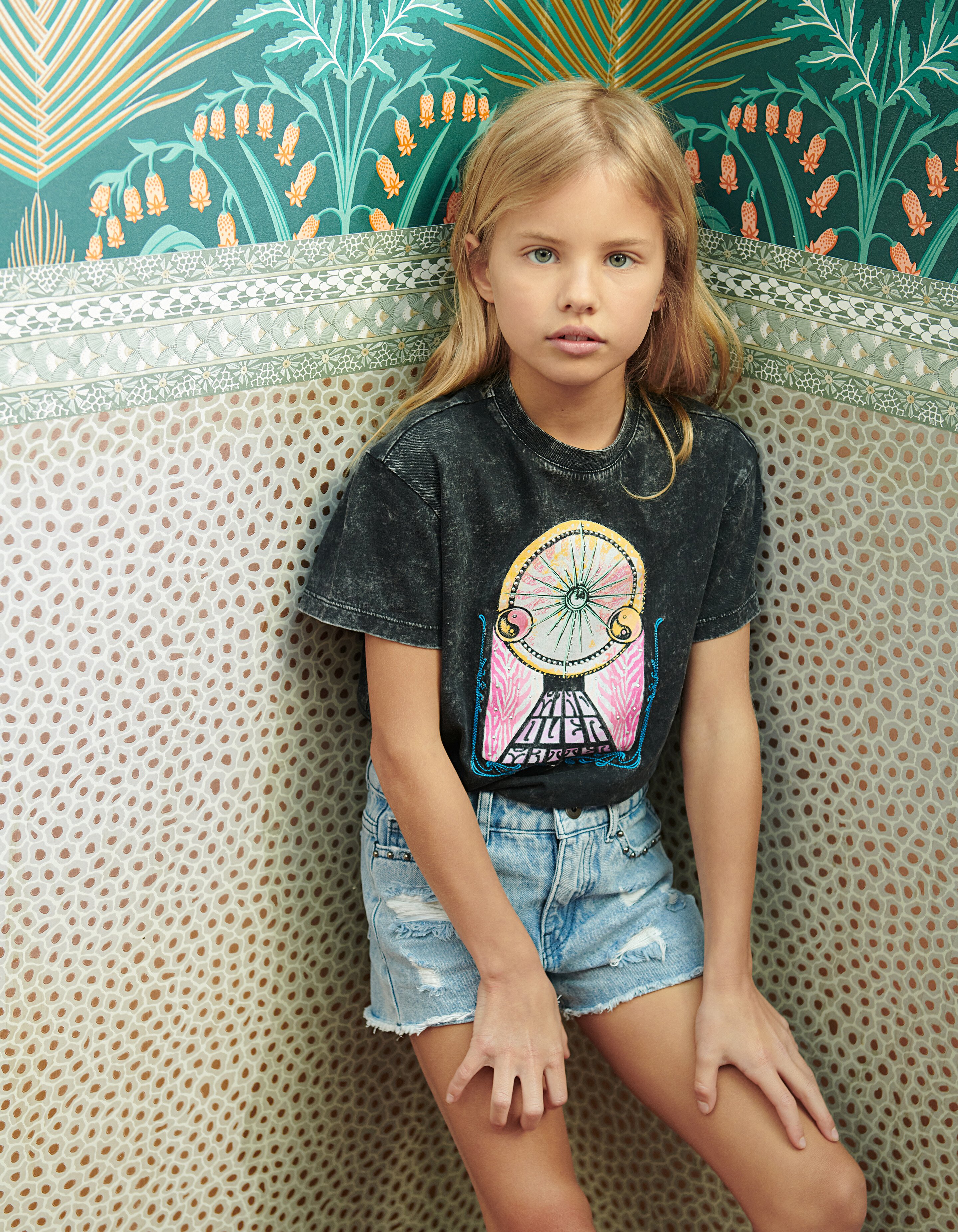 Destroyed Denim Short Blau SHOEBY GIRLS
