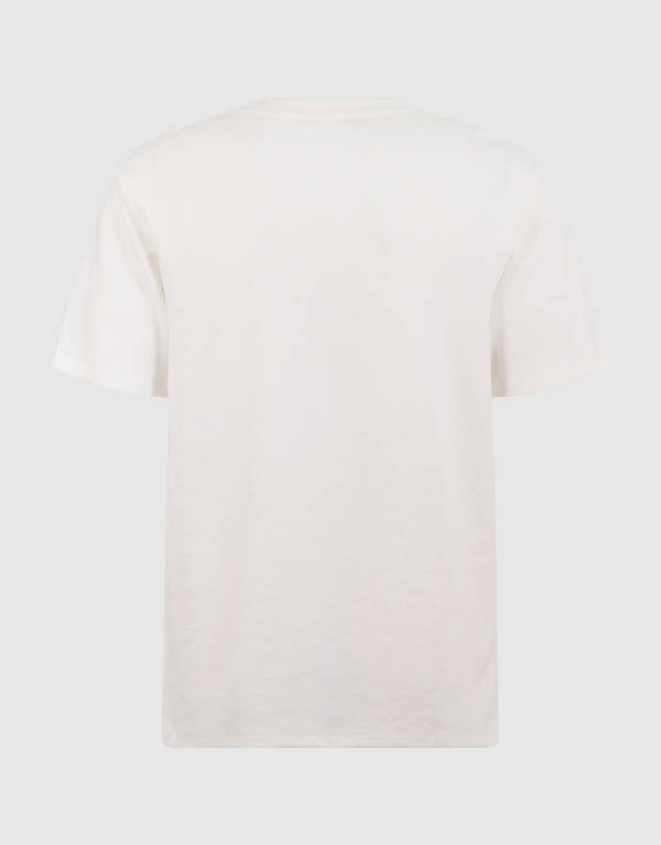 Spark Struktur T-Shirt Gebrochen Wei&szlig; SHOEBY MEN