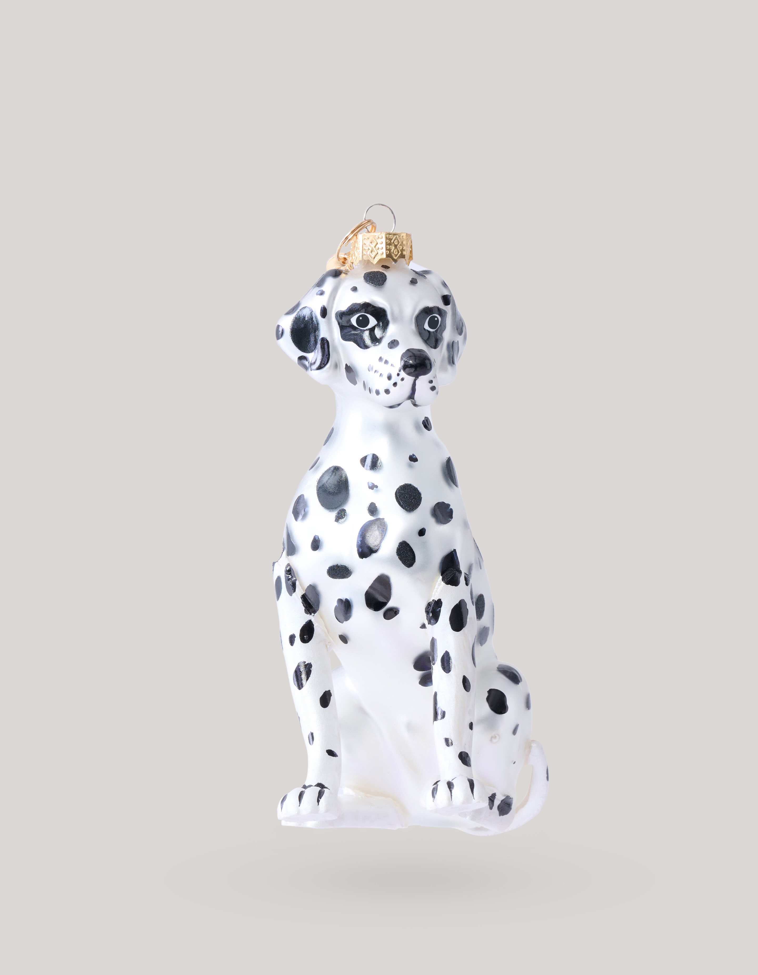 Dalmatiner Weihnachtskugel Wei&szlig;/Schwarz By Fred SHOEBY ACCESSOIRES
