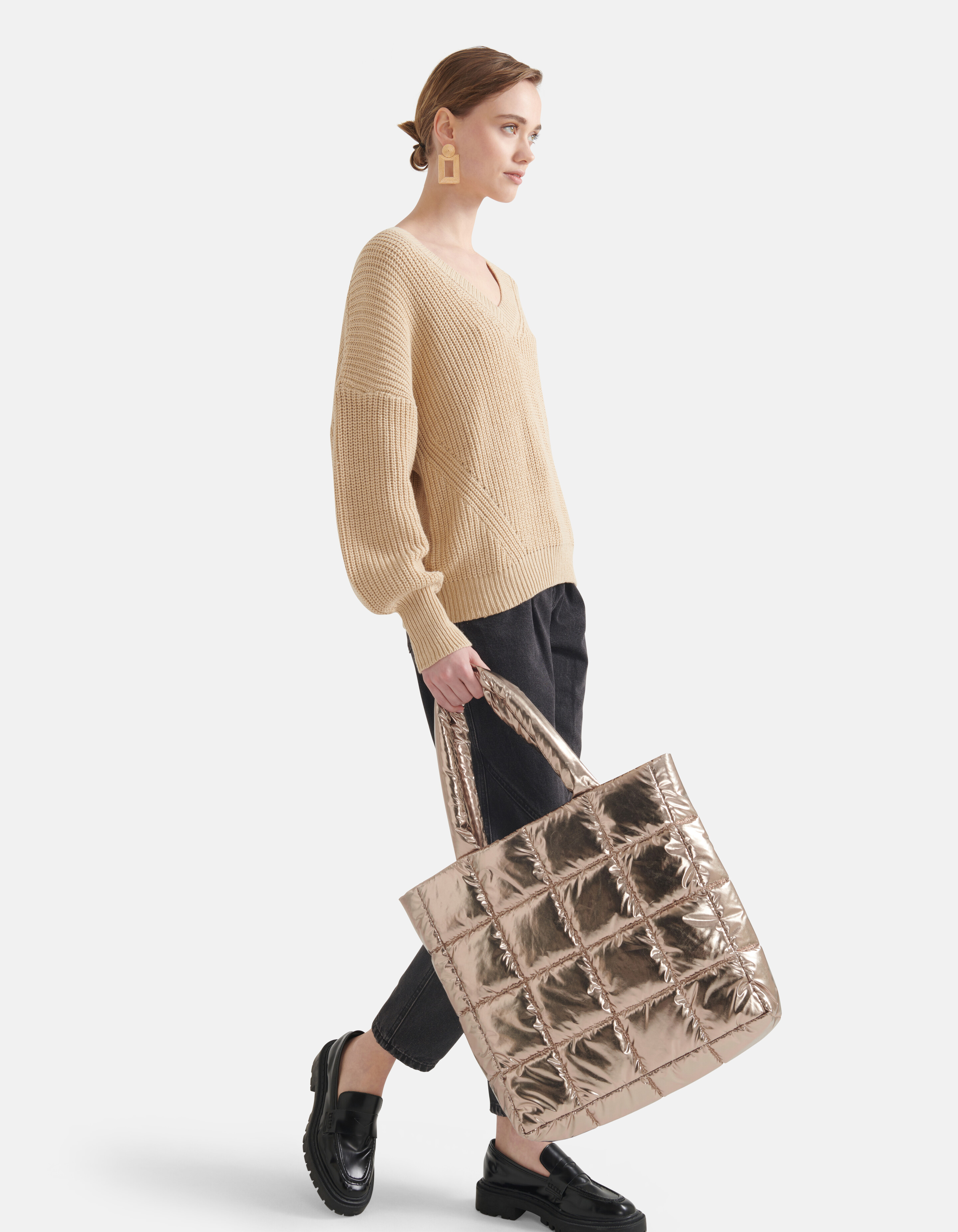 Metallischer Shopper Gold SHOEBY ACCESSOIRES