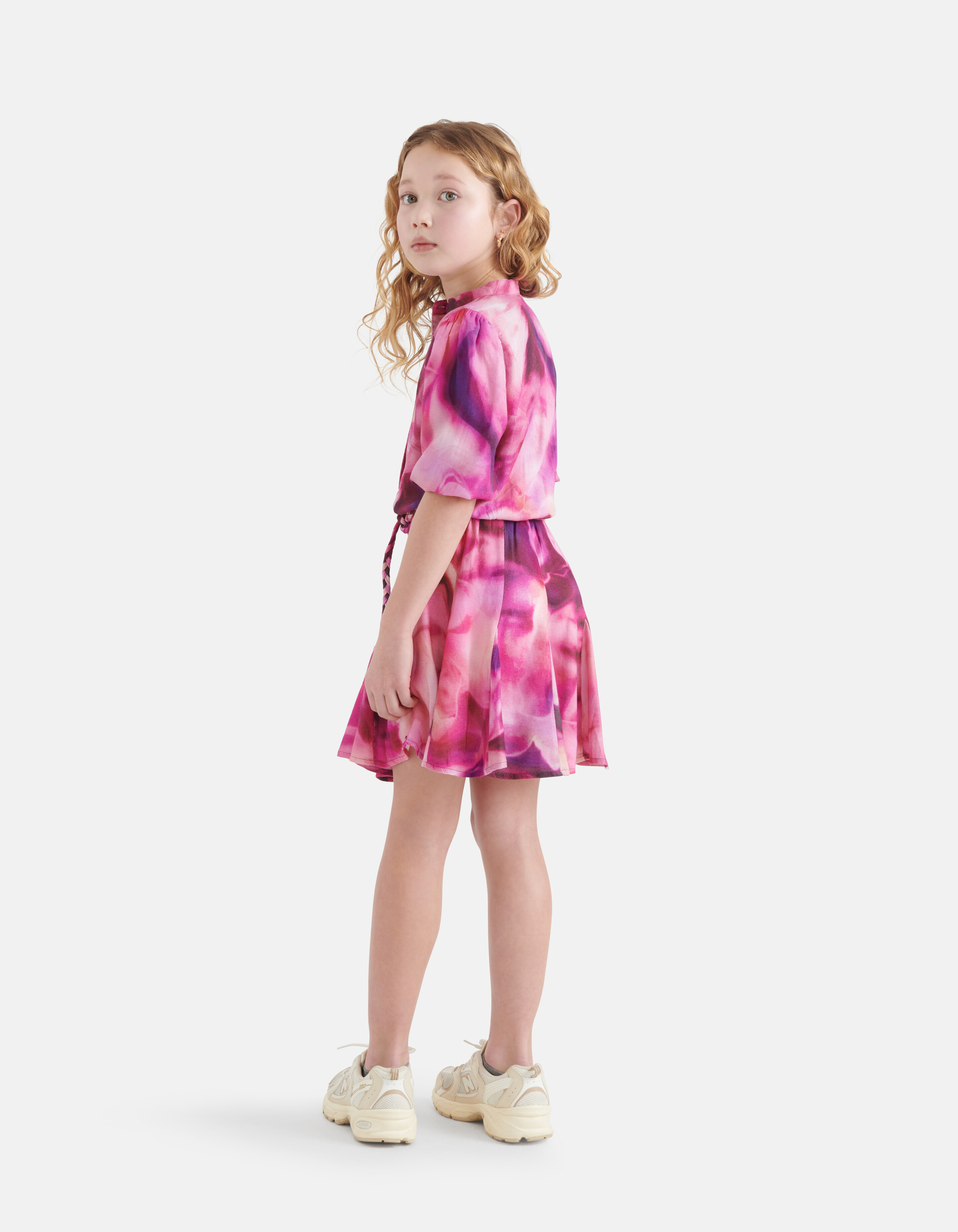 Tie Dye Print Kleid Pink von Nicolette SHOEBY GIRLS