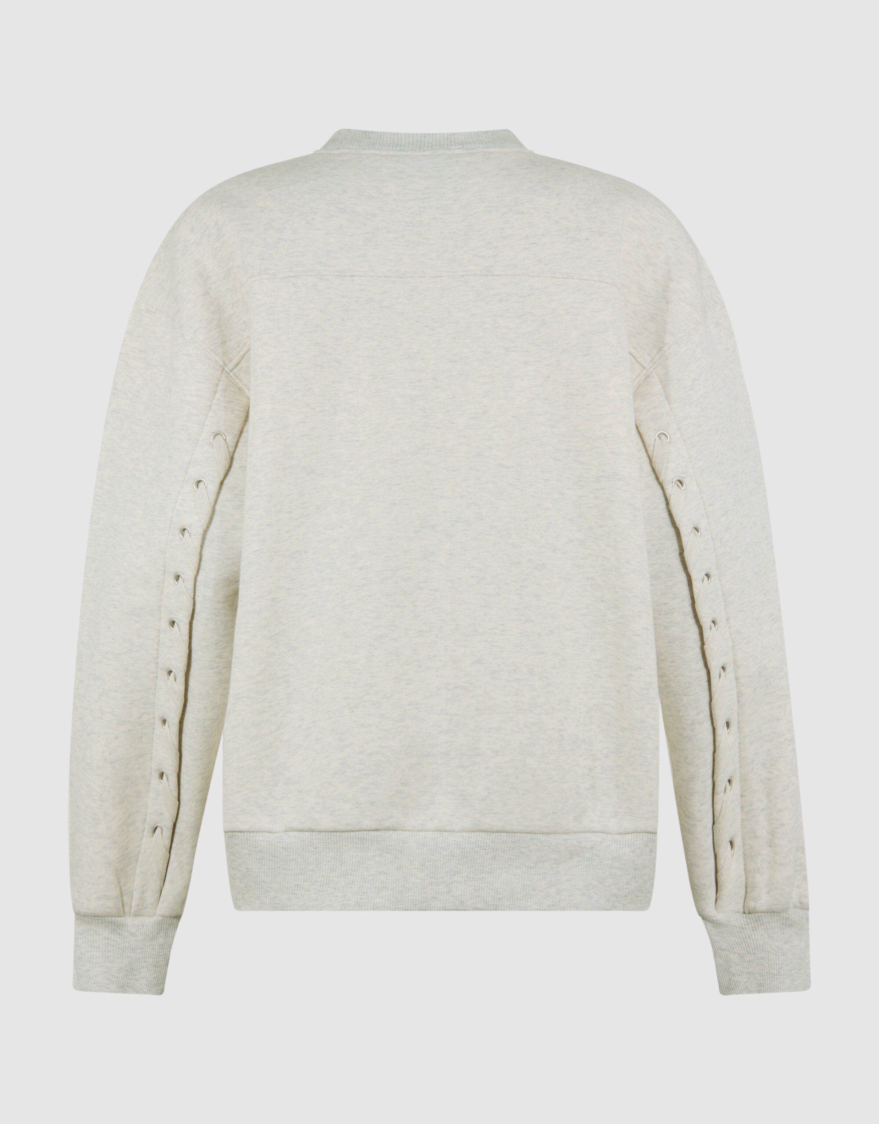 Pullover mit Schnürung in Hellgrau SHOEBY WOMEN