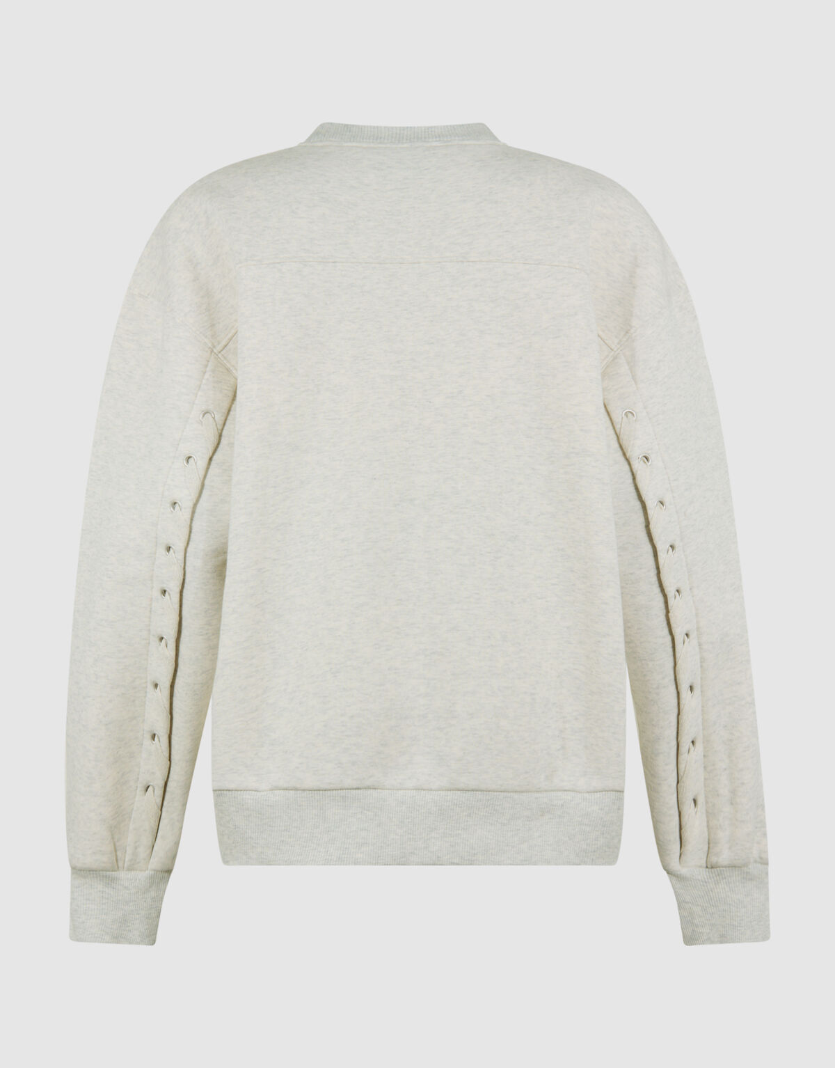 Pullover mit Schnürung in Hellgrau SHOEBY WOMEN