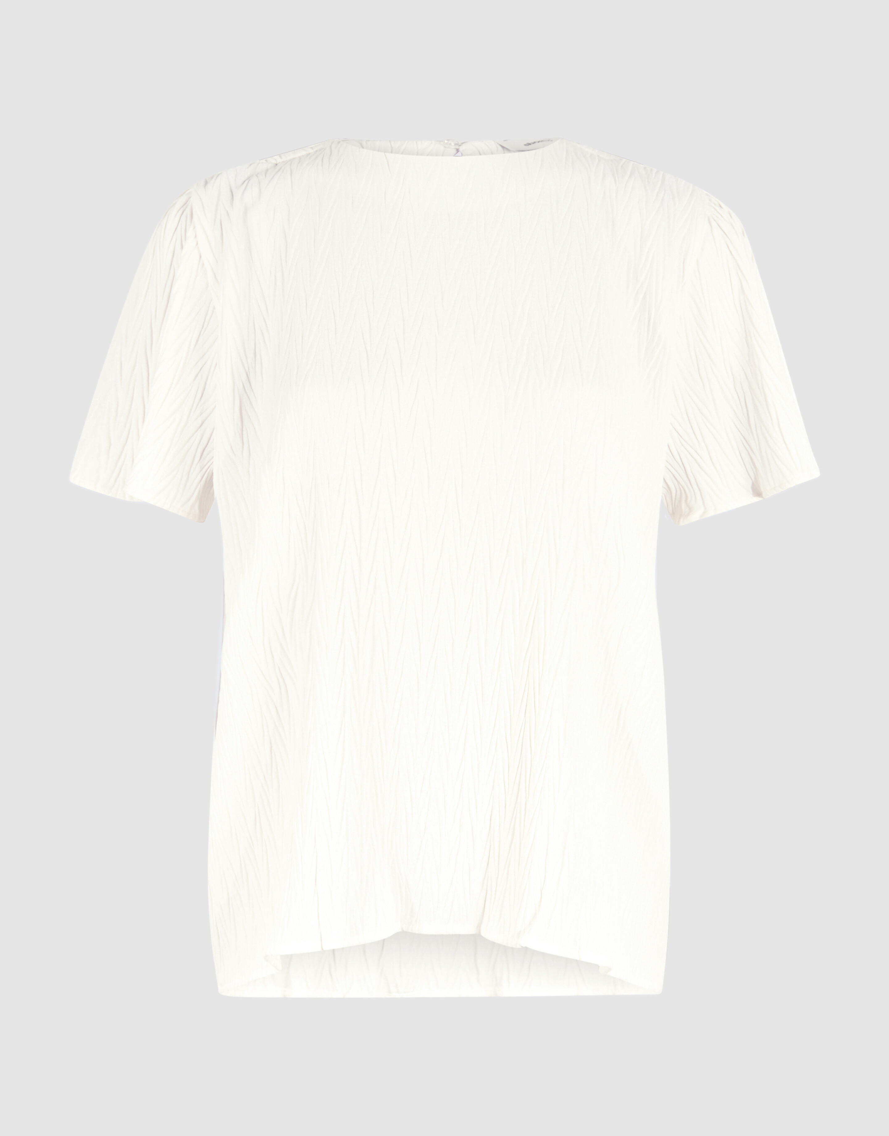 Crinkle Twist Top Off White SHOEBY WOMEN