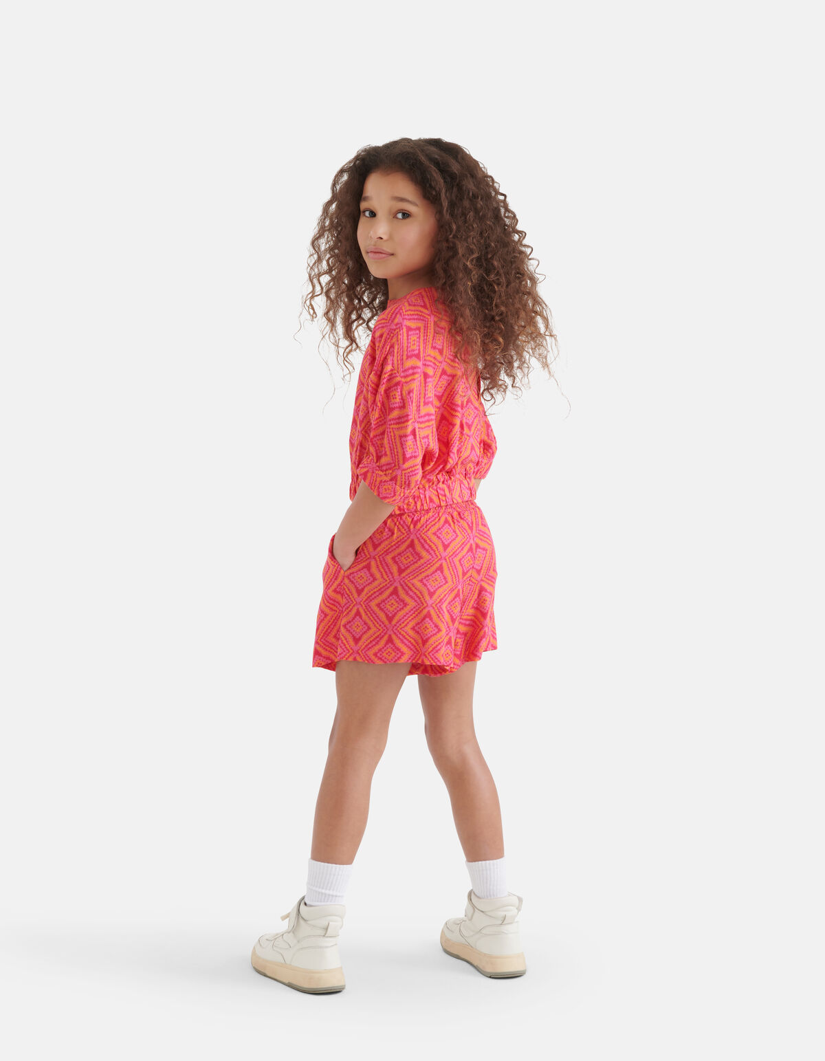 Ikat Print Top Rosa SHOEBY GIRLS
