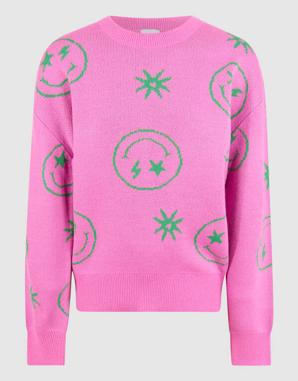 Smiley-Pullover Rosa SHOEBY GIRLS