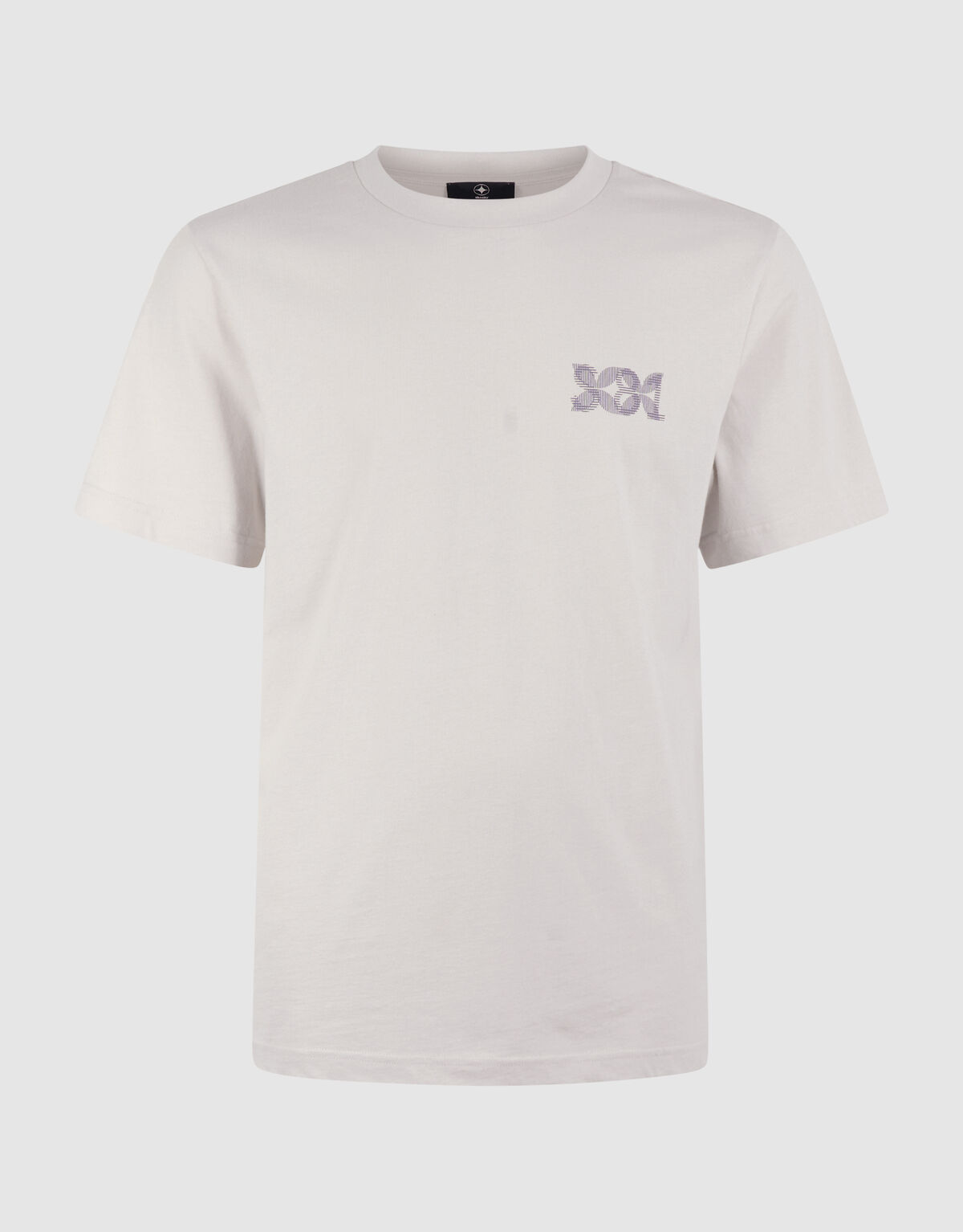 Stripe Mix T-Shirt Gebrochen Wei&szlig; SHOEBY MEN