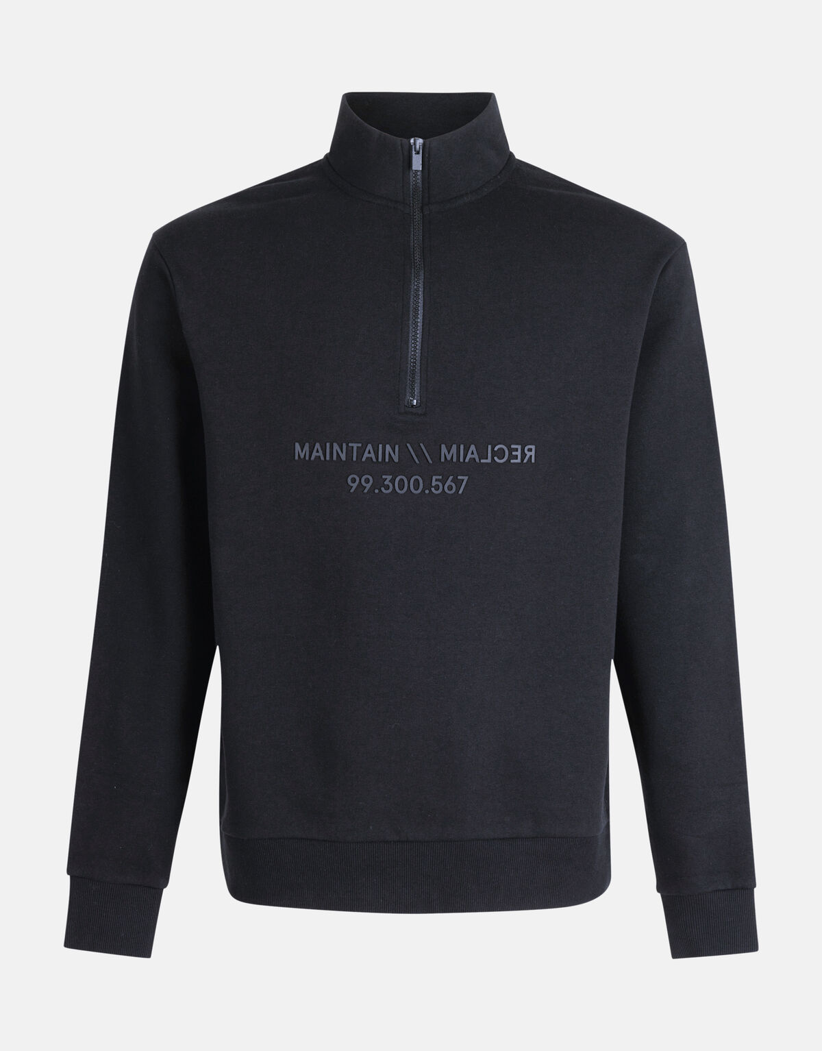 Zip Pullover Schwarz SHOEBY MEN