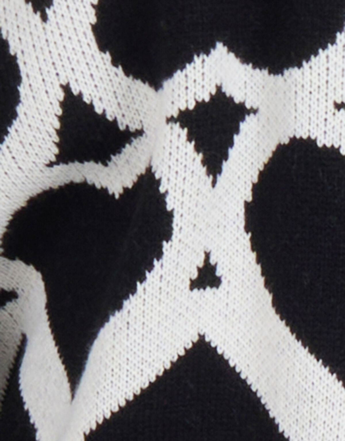 Bedruckter Jacquard-Pullover Schwarz SHOEBY GIRLS