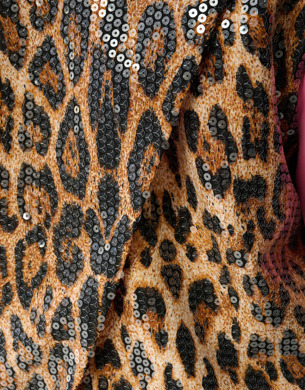 Sequin Leopard Blazer Rosa SHOEBY GIRLS