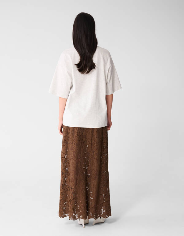 Kanten Maxi Rock Braun SHOEBY WOMEN