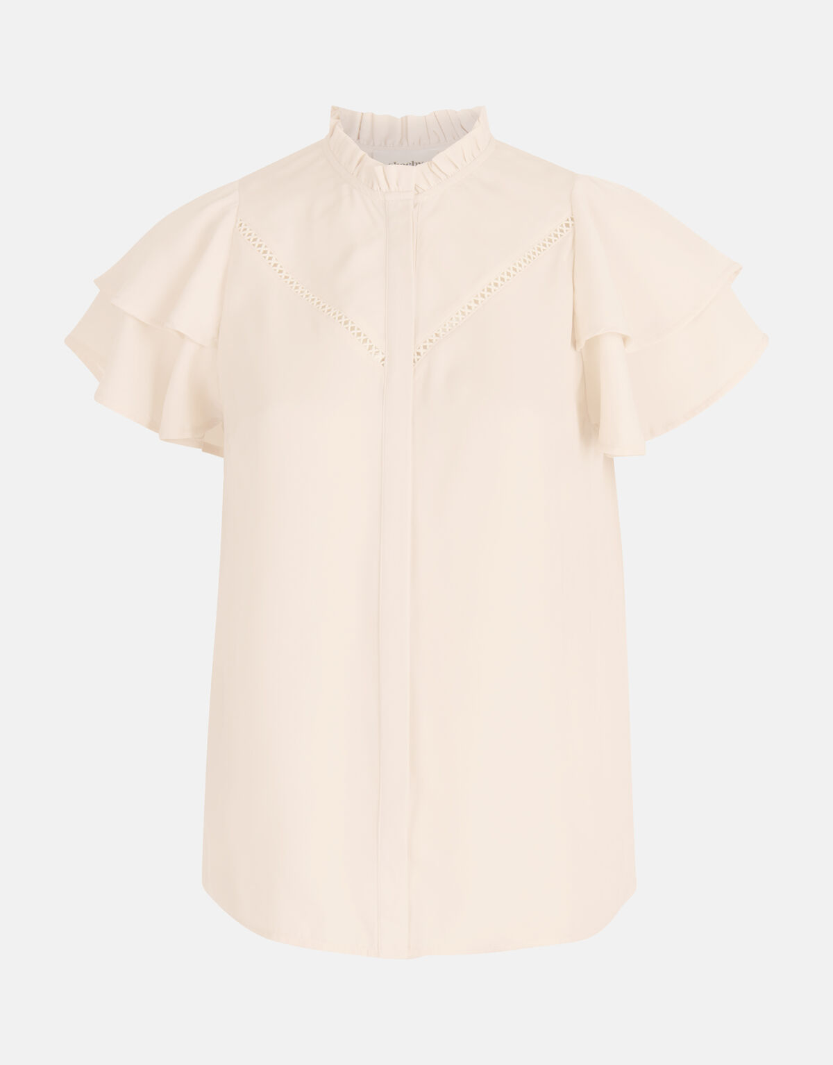 Tape Detail Top Off White SHOEBY WOMEN