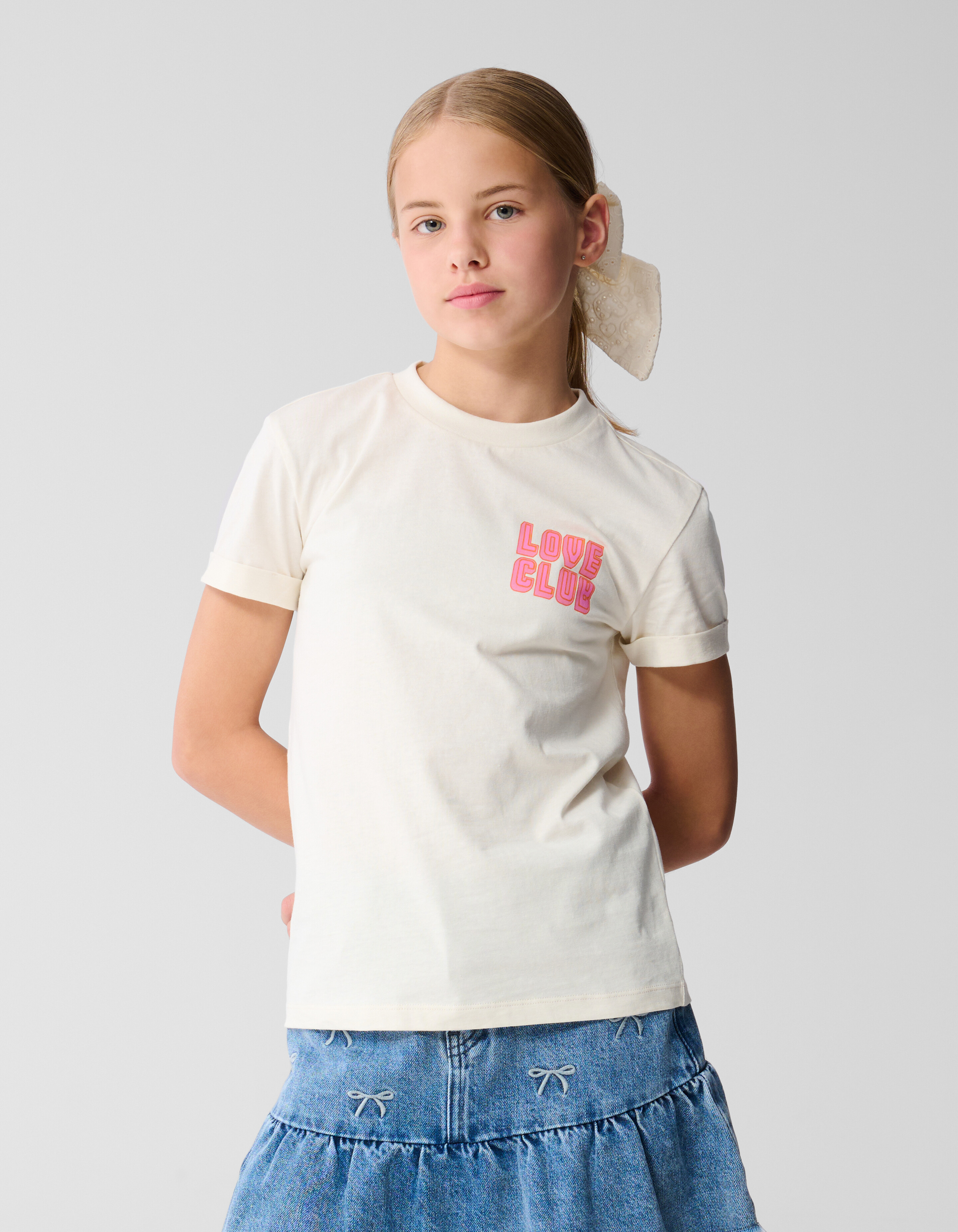 Love Club Artwork T-shirt Off Weiß SHOEBY GIRLS