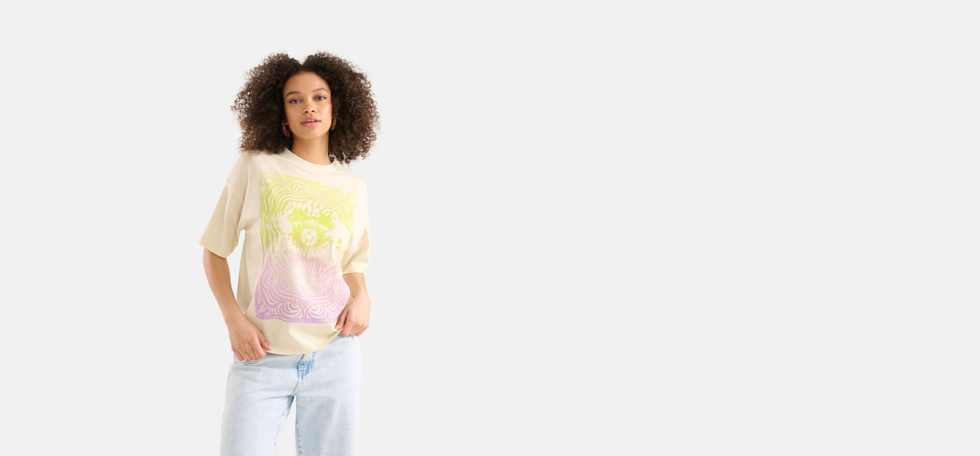 Kunstwerk T-shirt Beige SHOEBY WOMEN