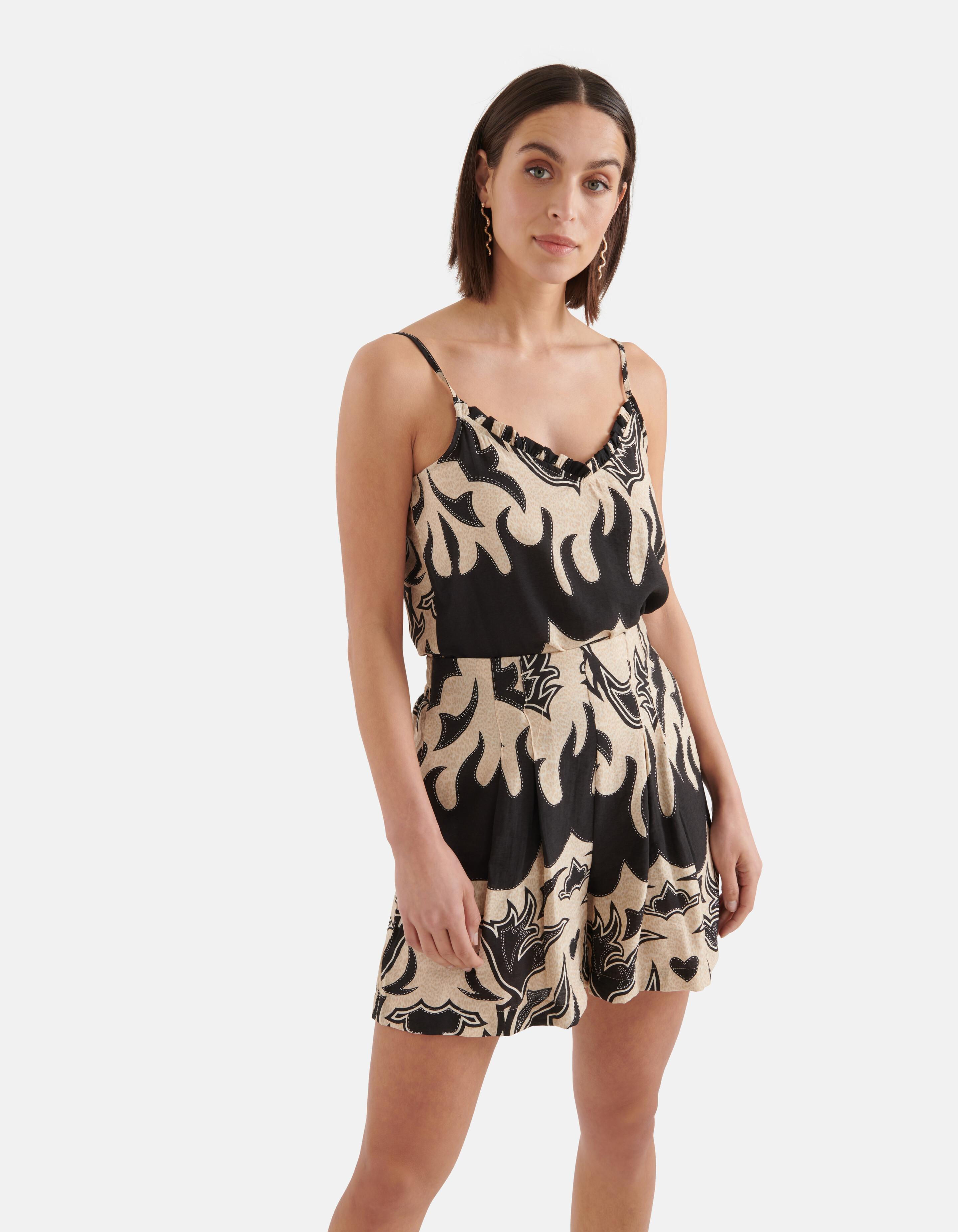 Artwork Short Schwarz/Beige SHOEBY WOMEN