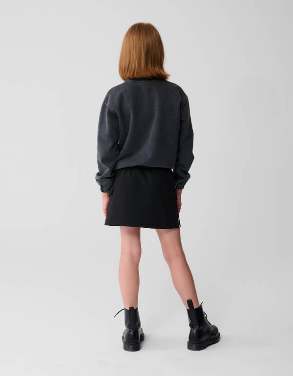 Sportlicher Cargo-Minirock Schwarz SHOEBY GIRLS