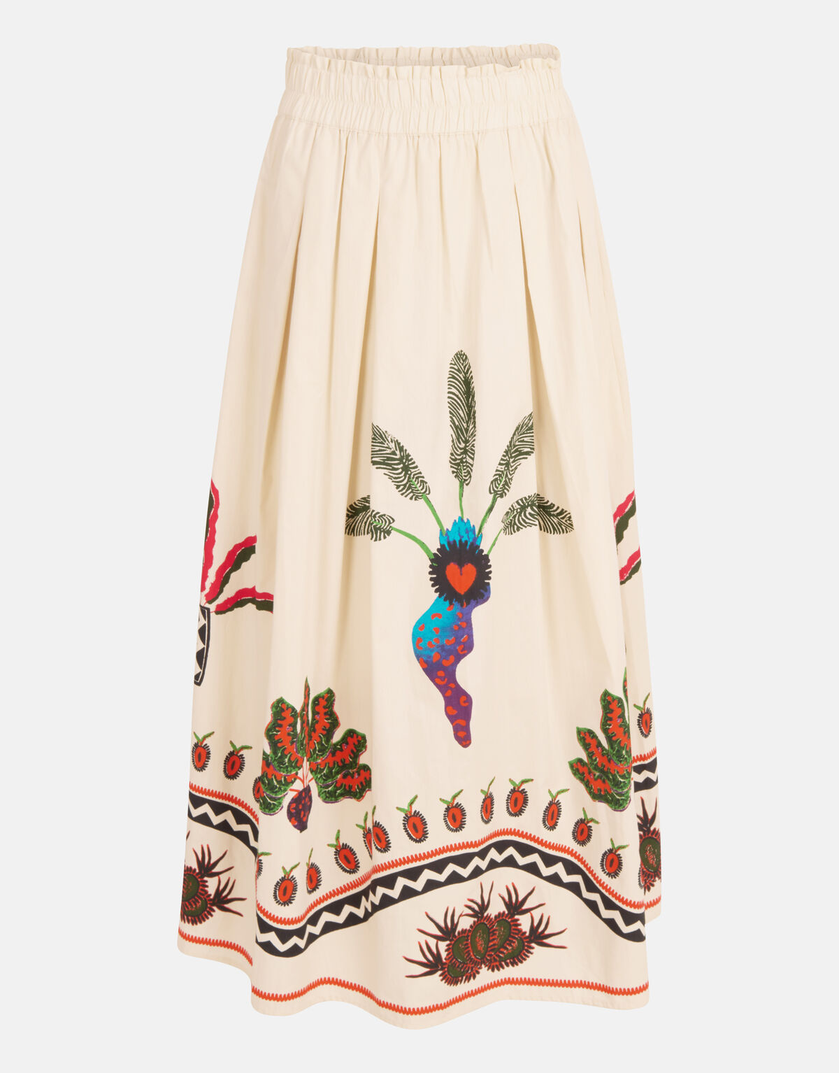 Bedruckter Rock Off White SHOEBY WOMEN