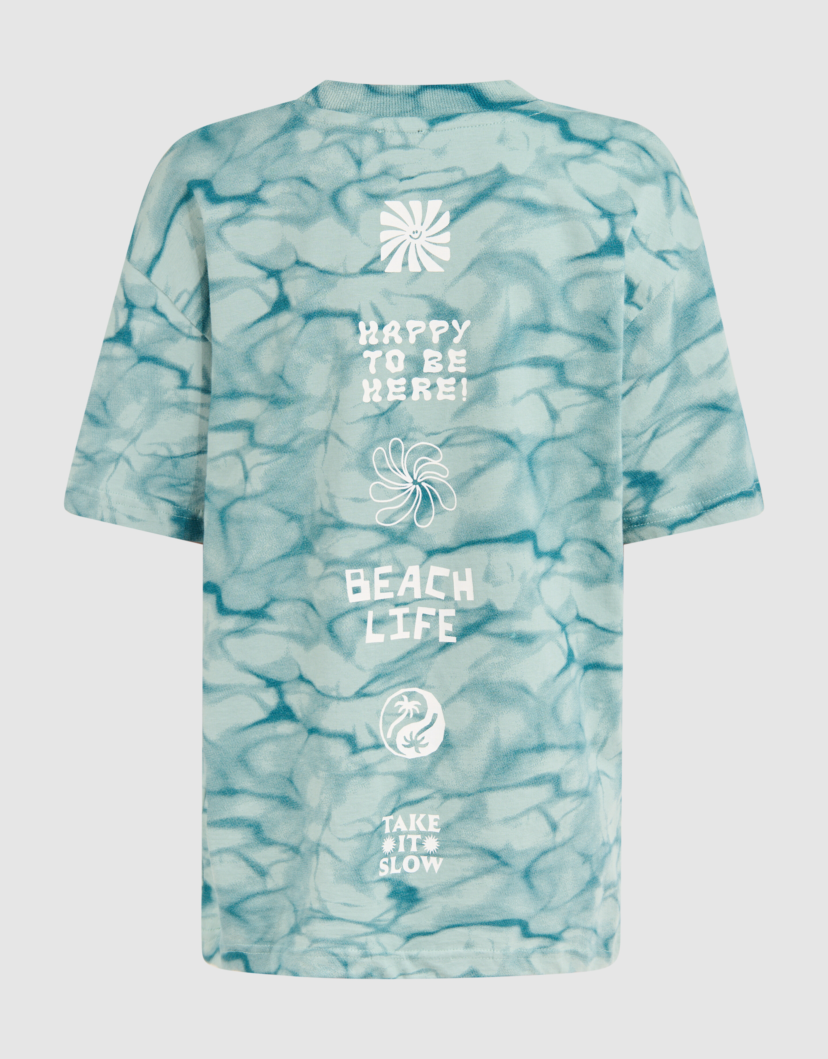Gebleichtes T-shirt Dunkelgrün SHOEBY BOYS