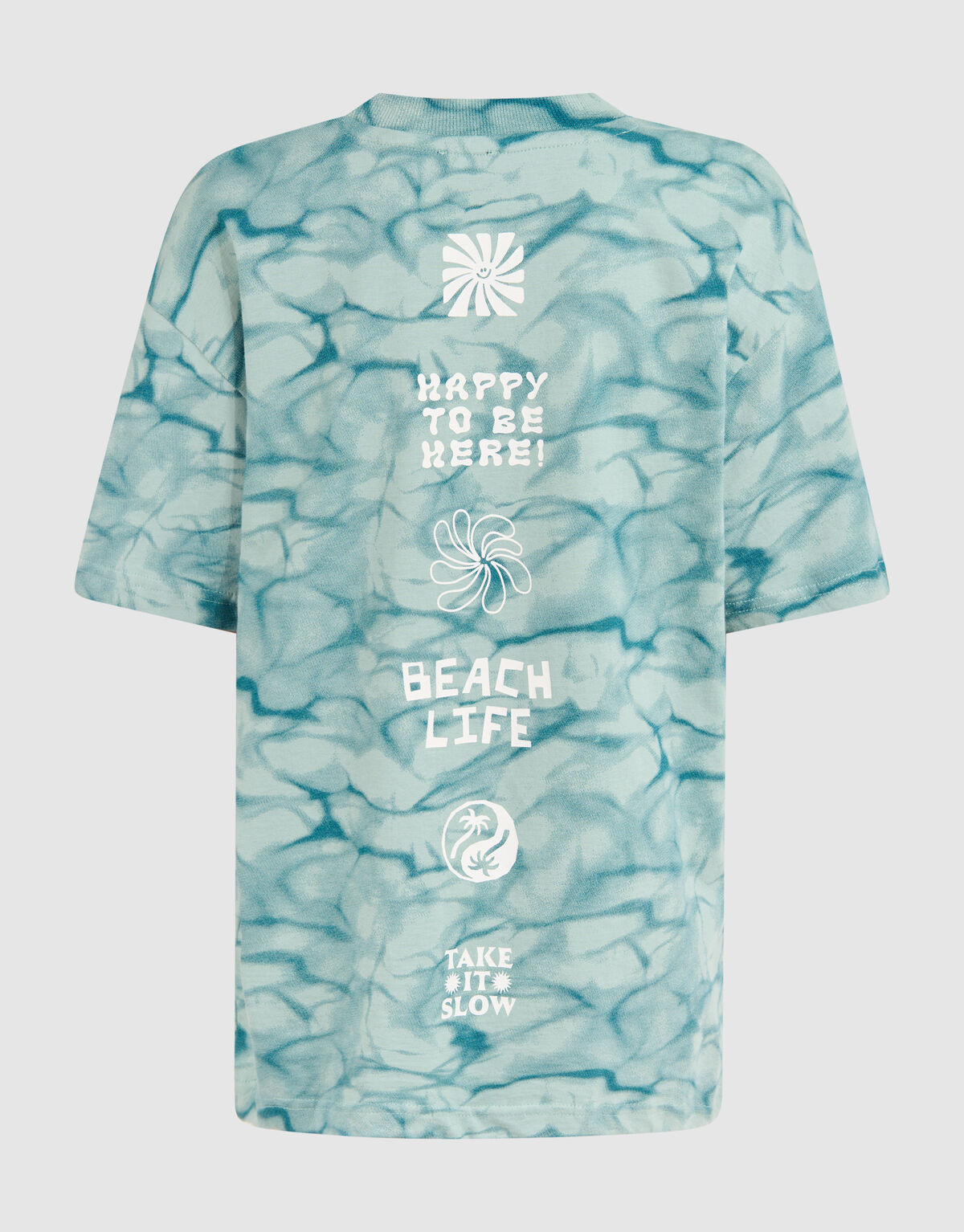 Gebleichtes T-shirt Dunkelgrün SHOEBY BOYS