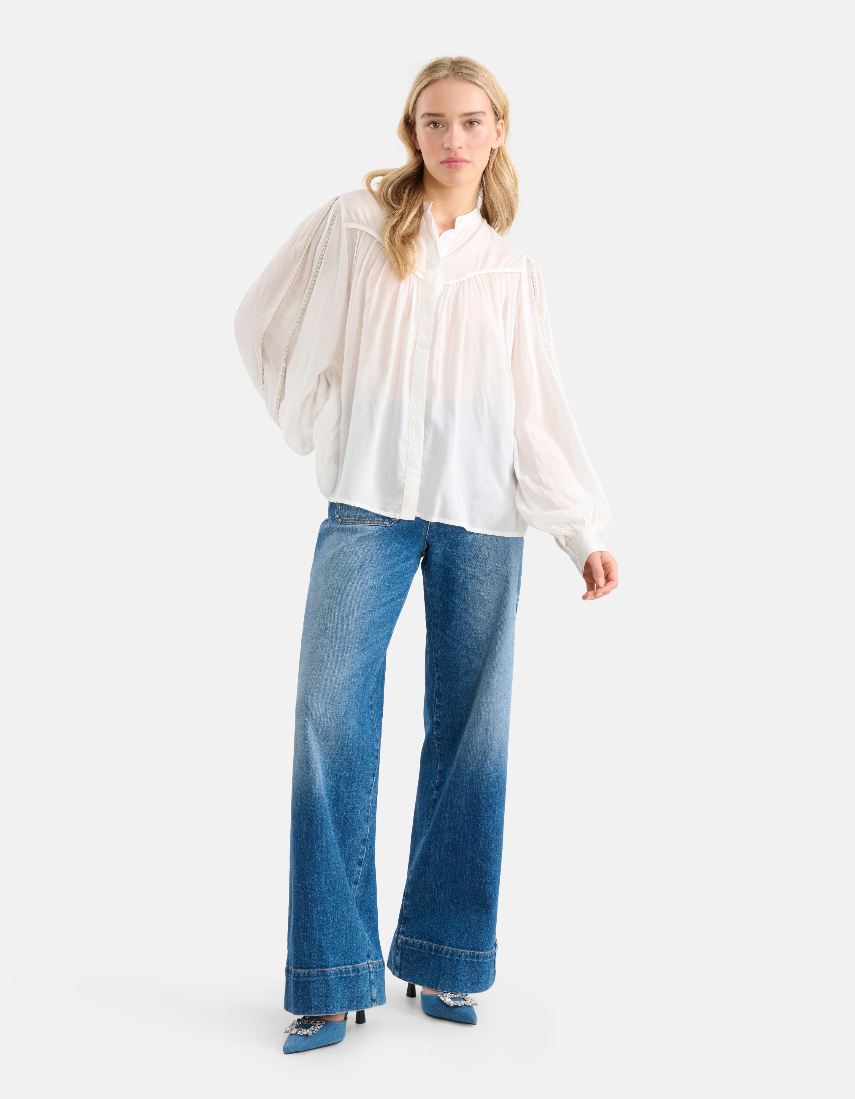 Faltenbluse Off White By Mieke SHOEBY WOMEN