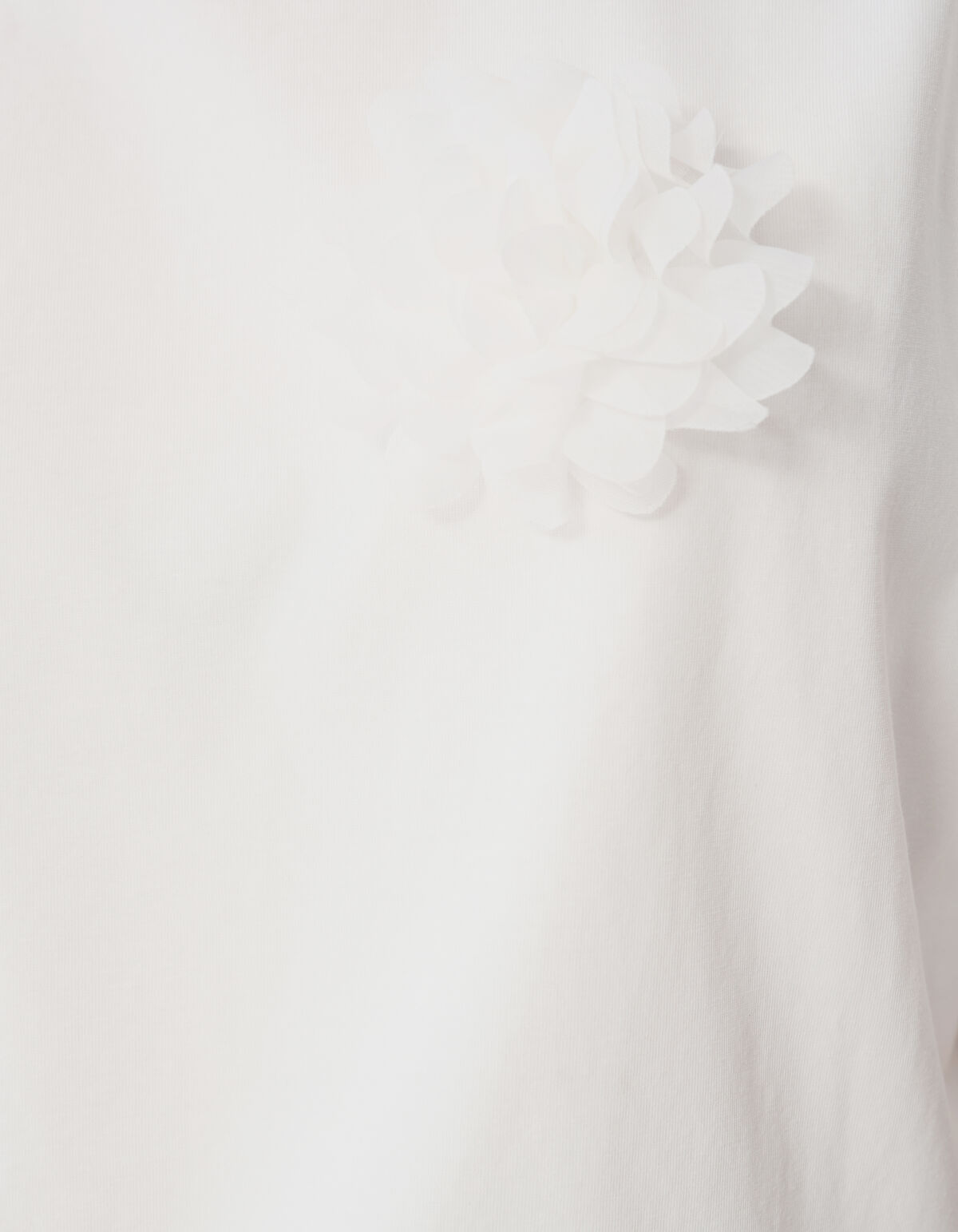 &Uuml;bergro&szlig;es Blumen-T-Shirt Wei&szlig; von Lizzy SHOEBY WOMEN