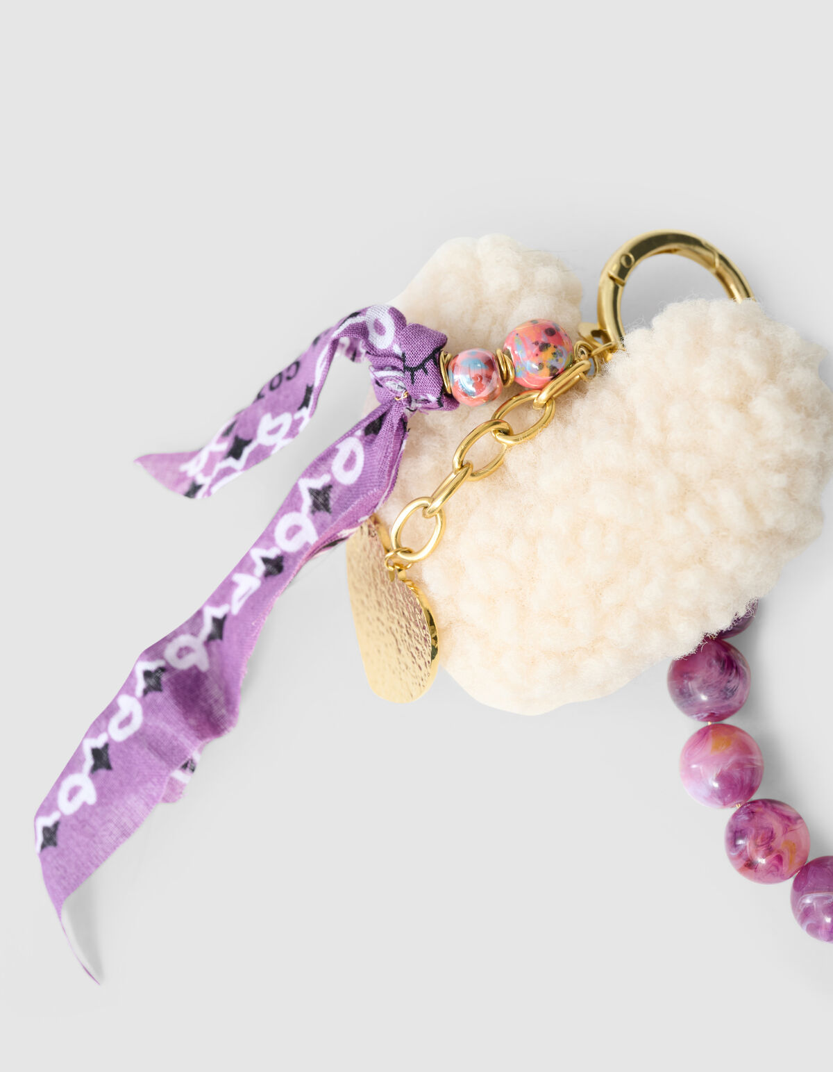 Teddy Herz Taschenanhänger Lila SHOEBY ACCESSOIRES