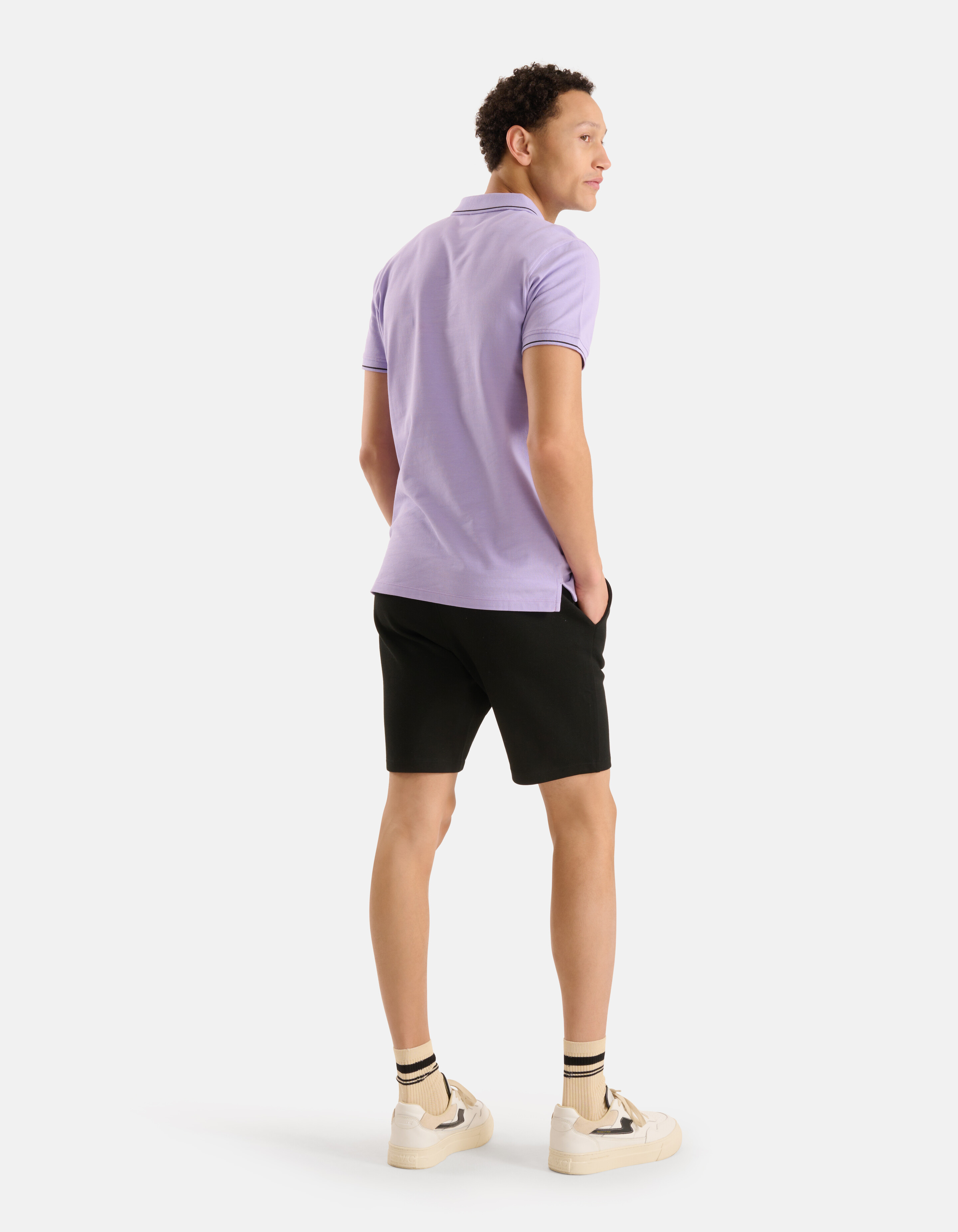 Basic Polo Hellviolett SHOEBY MEN