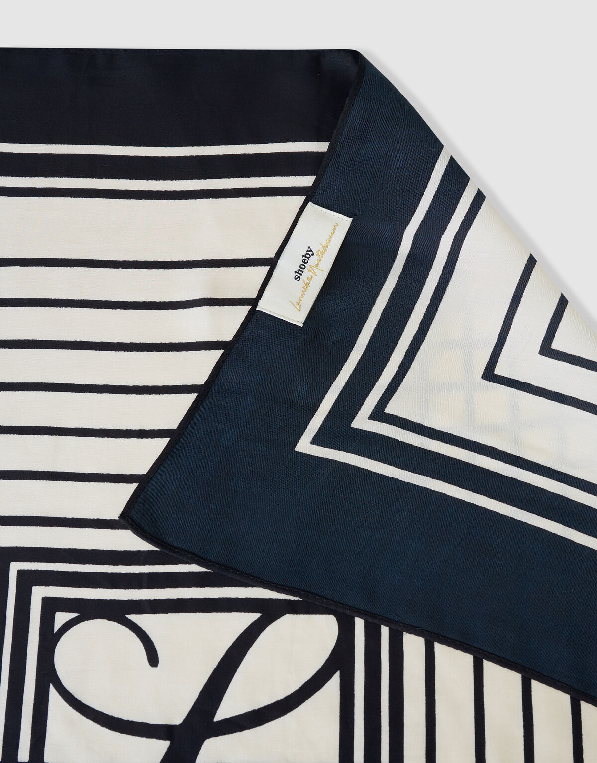 Bedruckter Schal Schwarz/Wei&szlig; By Lonneke SHOEBY ACCESSOIRES