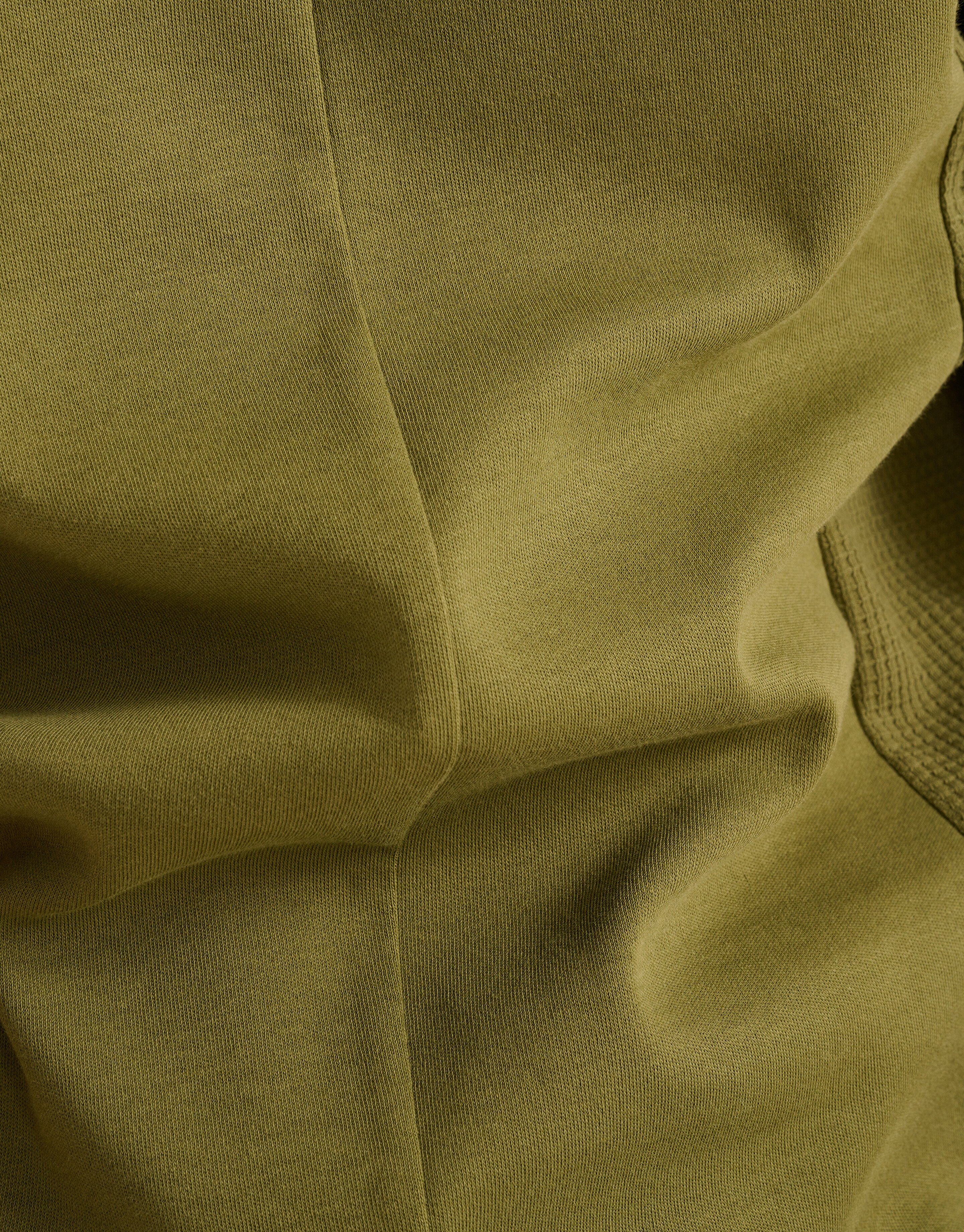 Textur-T-Shirt Olivgrün SHOEBY MEN