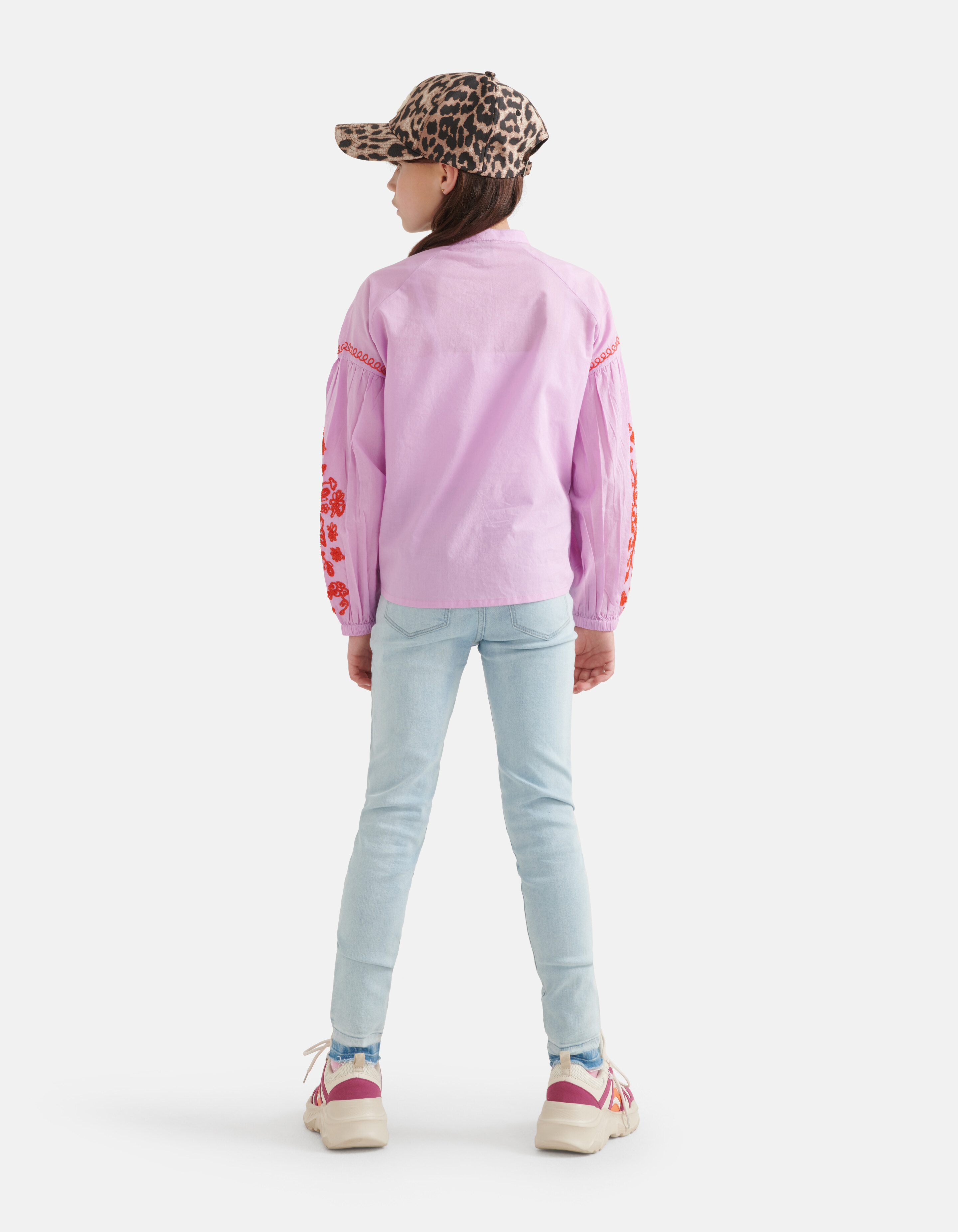 Bluse mit Stickerei Hellviolett SHOEBY GIRLS
