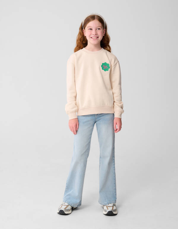 Peper Artwork Pullover Gebrochen Weiß SHOEBY GIRLS