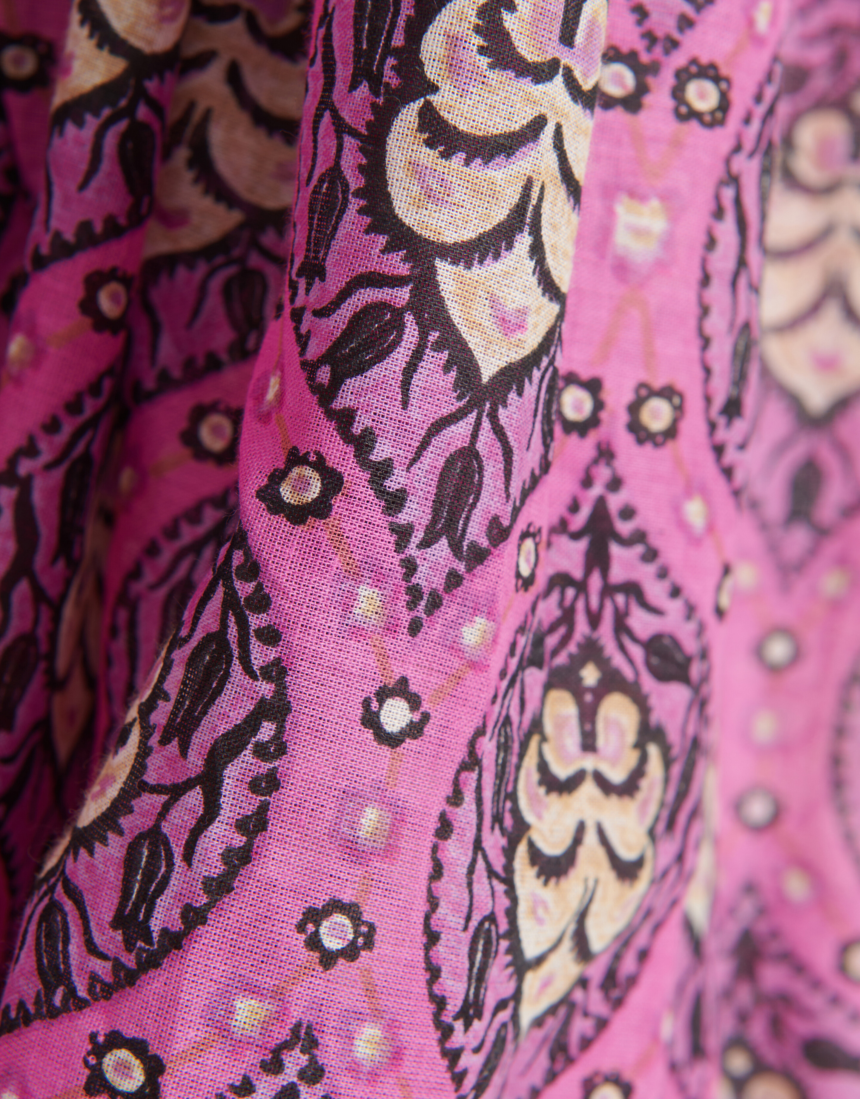Bedruckte Voile-Bluse Rosa SHOEBY WOMEN
