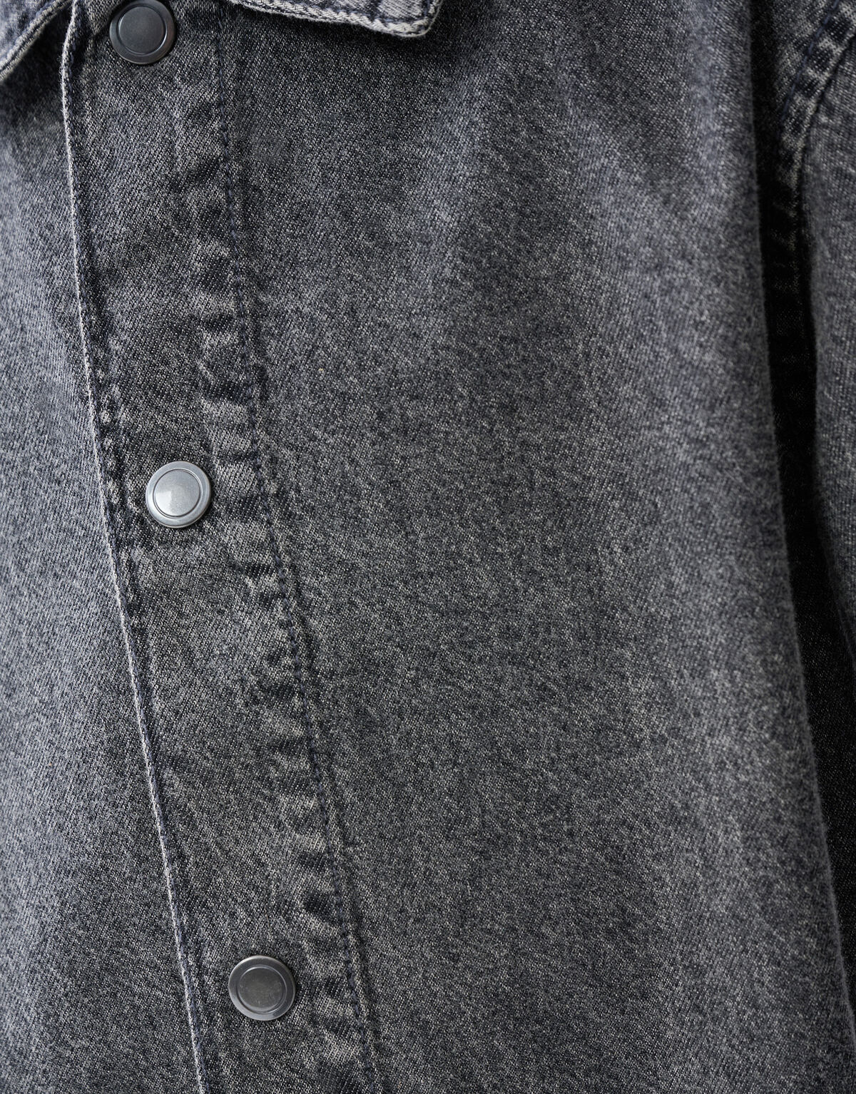 Denim Washed Overshirt Dunkelgrau SHOEBY BOYS