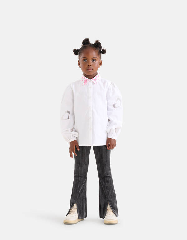 Glitzer Schlaghose Dunkelgrau SHOEBY GIRLS